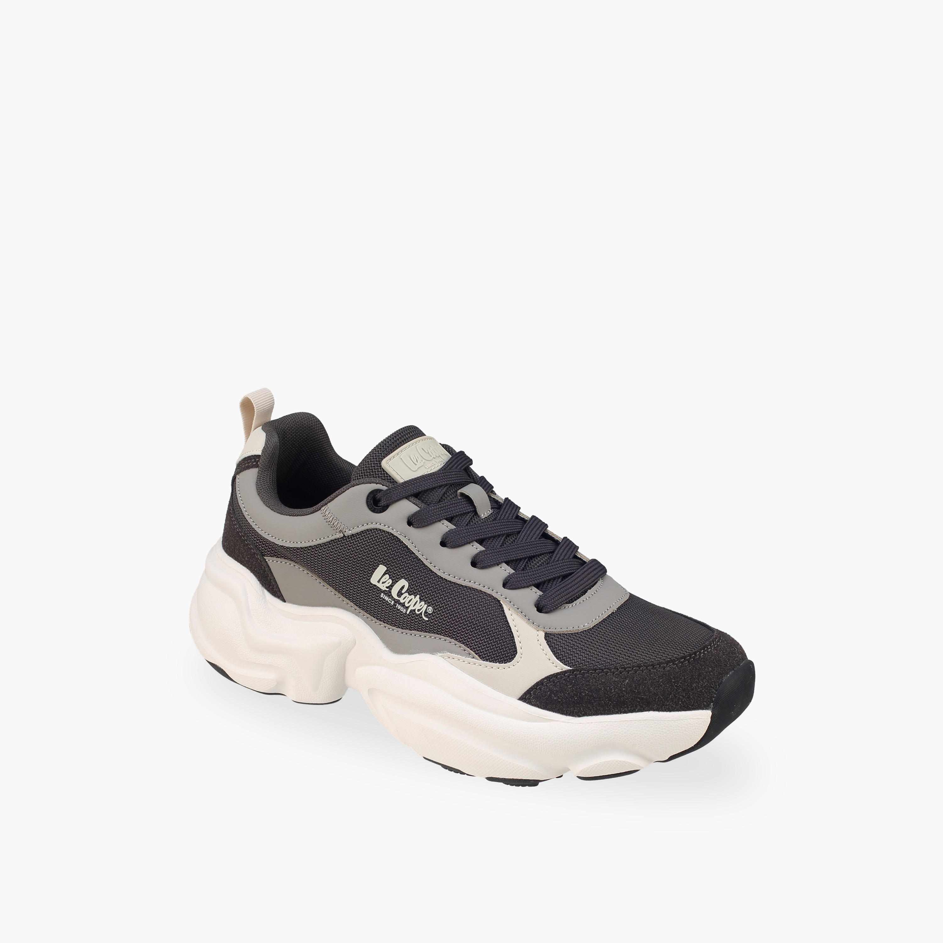 Lee Cooper Men Colourblock Lace-Up Sneakers-men-shoes-sneakers-image-2