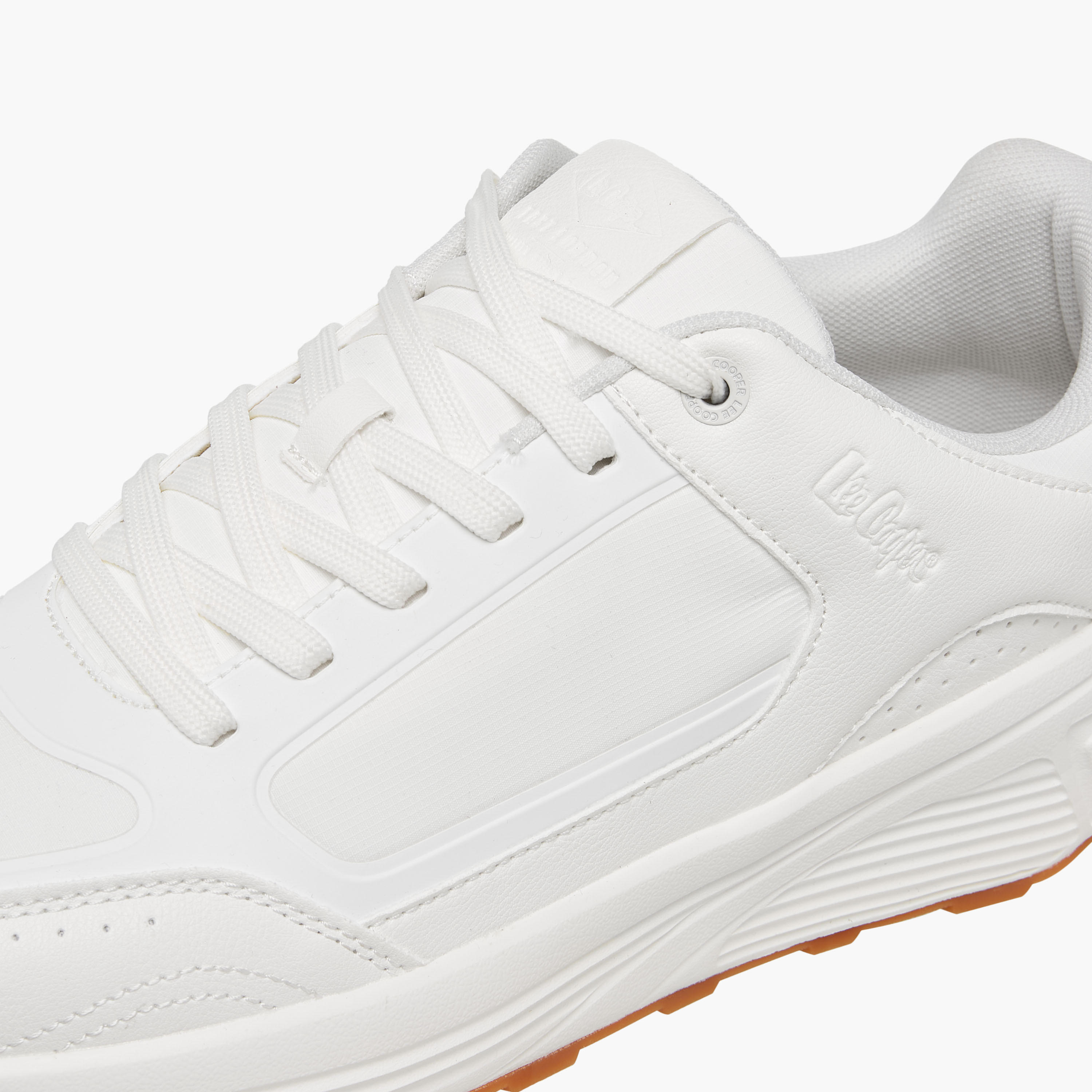 Lee Cooper Men's Panelled Lace-Up Sneakers-men-shoes-sneakers-image-4