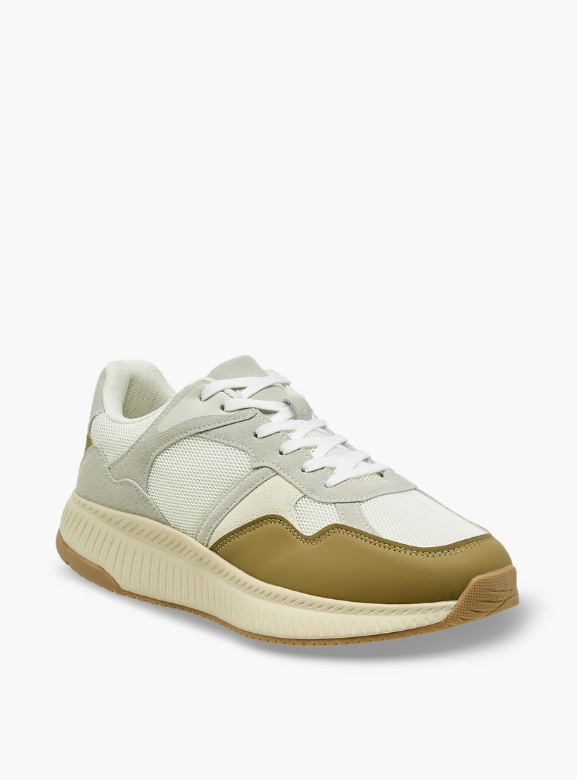 حذاء سنيكرز بطول الكاحل ورباط إغلاق للرجال من إل بي إل من شو إكسبريس-men-shoes-sneakers-image-2