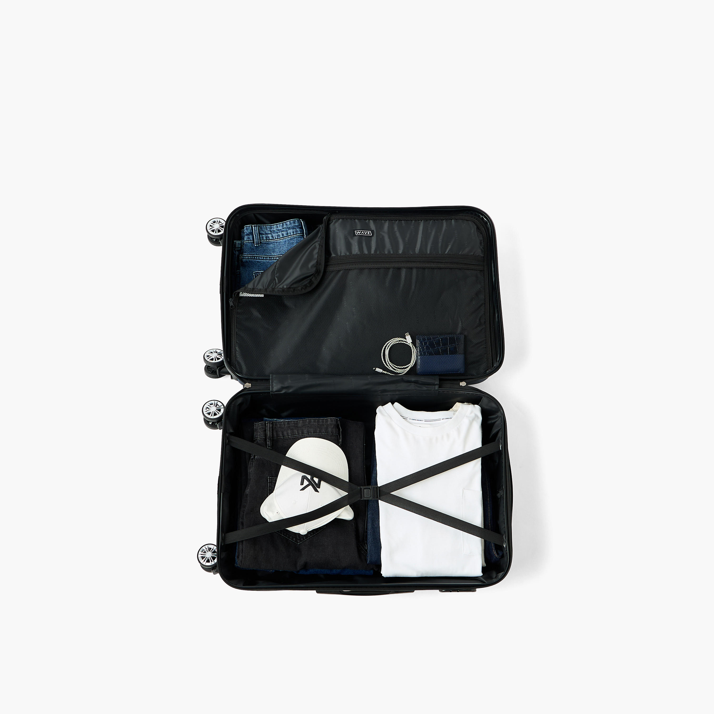 شنطة سفر ترولي صلبة بارزة الملمس بمقبض قابل للسحب من ويف - 28 بوصة للشحن-travel-luggagesandbags-luggage-image-9