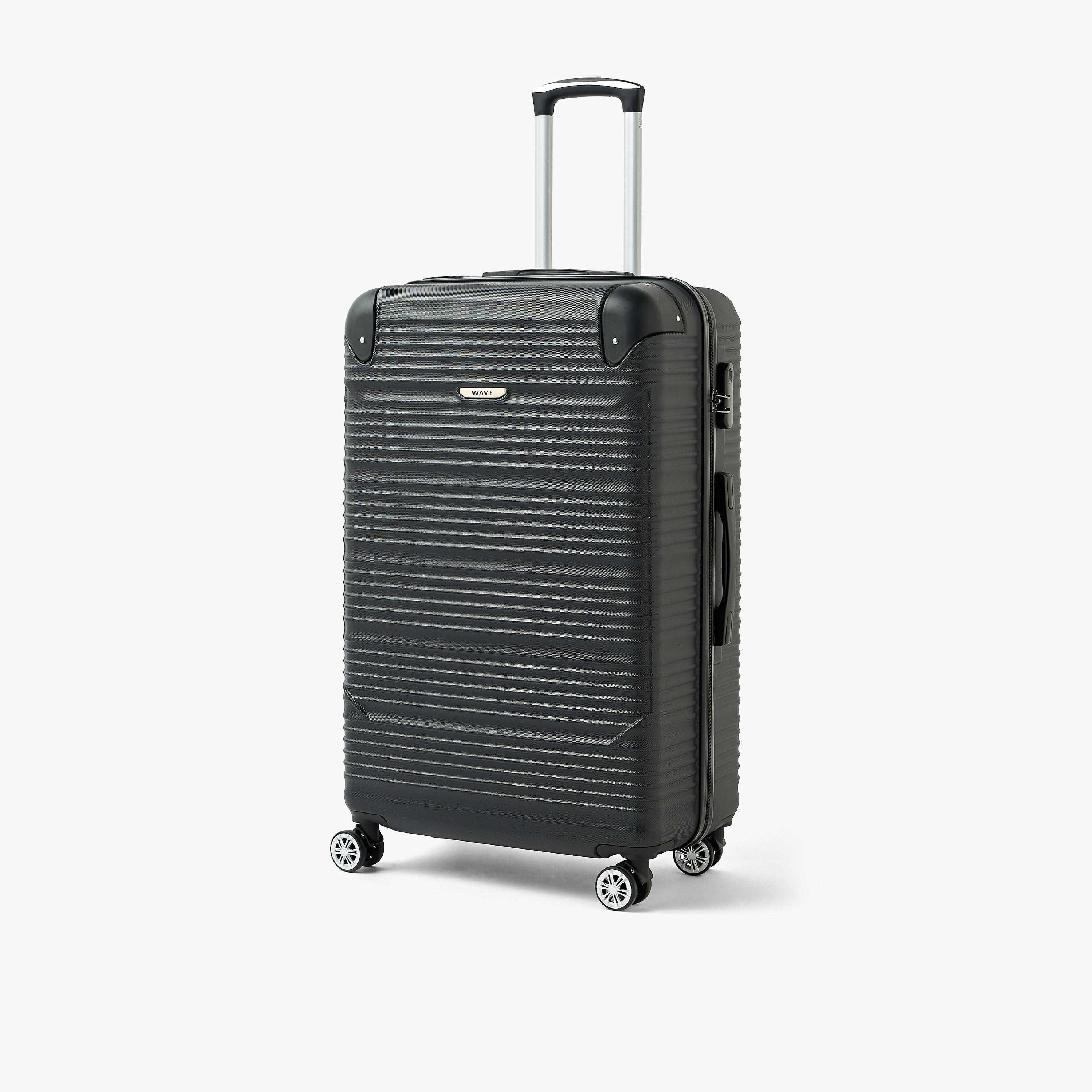 شنطة سفر بعجلات صلبة بارزة الملمس بمقبض قابل للسحب من ويفي - 28 بوصة للشحن-travel-luggagesandbags-luggage-image-1