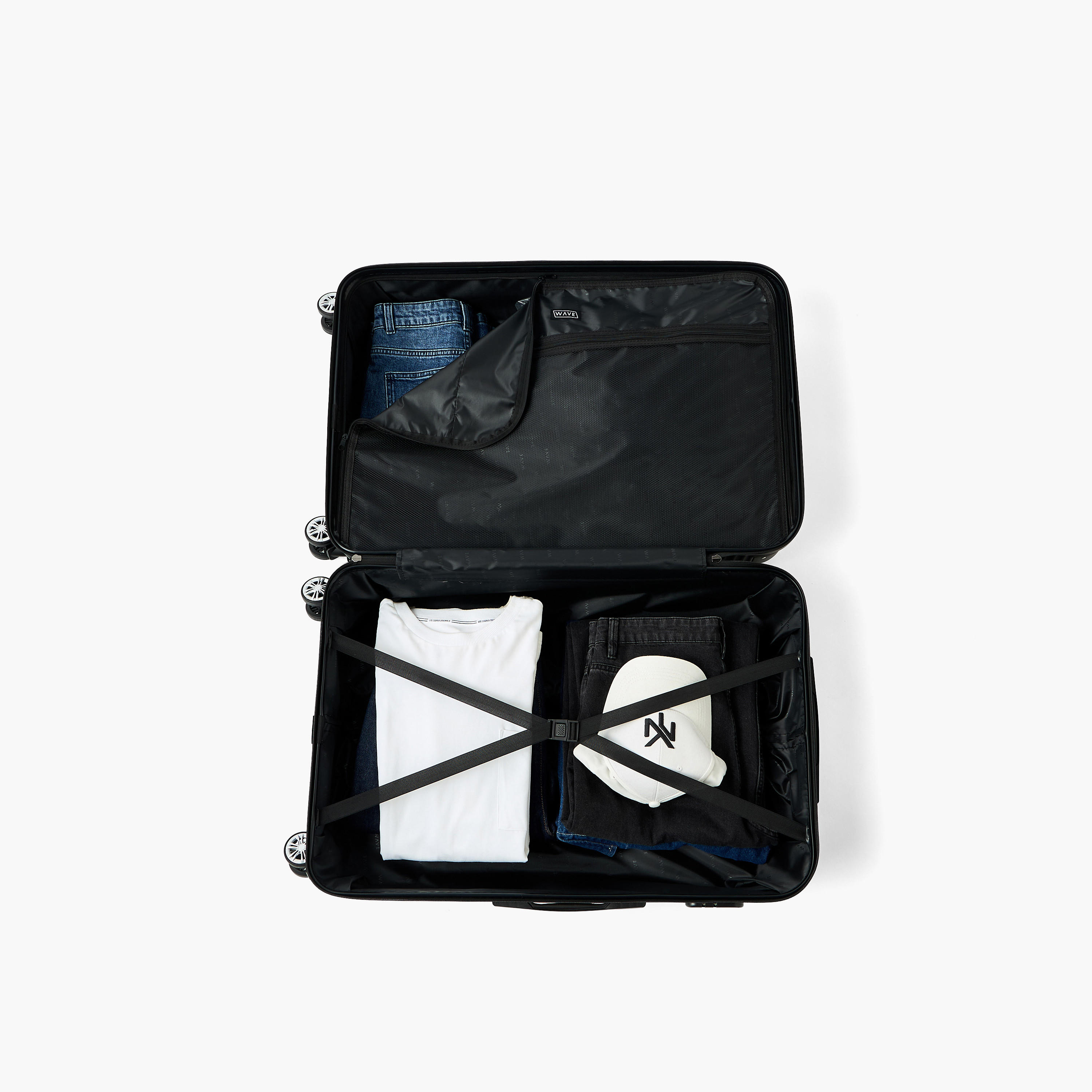 شنطة سفر بعجلات صلبة بارزة الملمس بمقبض قابل للسحب من ويفي - 28 بوصة للشحن-travel-luggagesandbags-luggage-image-8