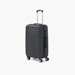 WAVE Textured Hardcase Luggage Trolley with Retractable Handle - 28 inches Check-In Bag-travel-luggagesandbags-image-1