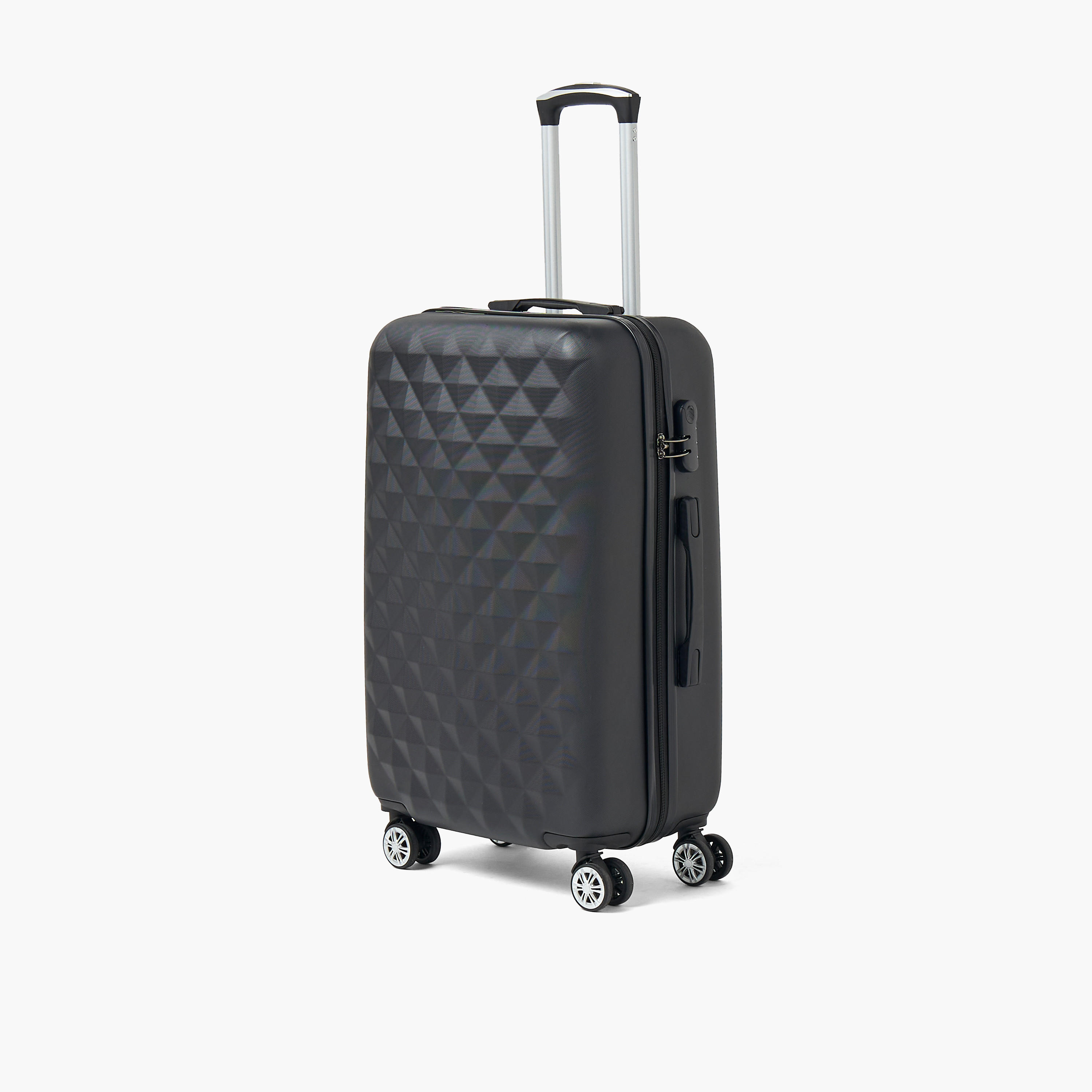 WAVE Textured Hardcase Luggage Trolley with Retractable Handle - 28 inches Check-In Bag-travel-luggagesandbags-luggage-image-11