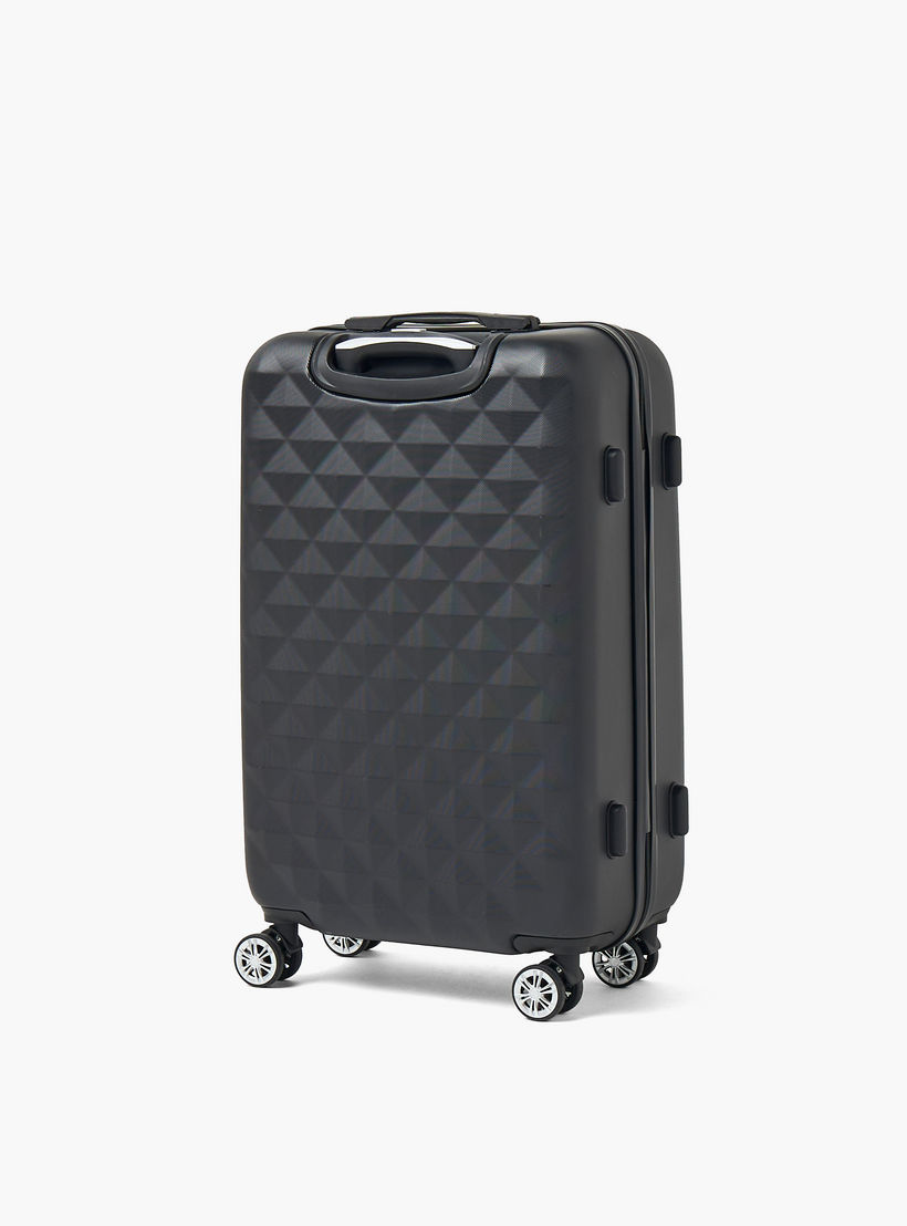 WAVE Textured Hardcase Luggage Trolley with Retractable Handle - 28 inches Check-In Bag-travel-luggagesandbags-luggage-image-3