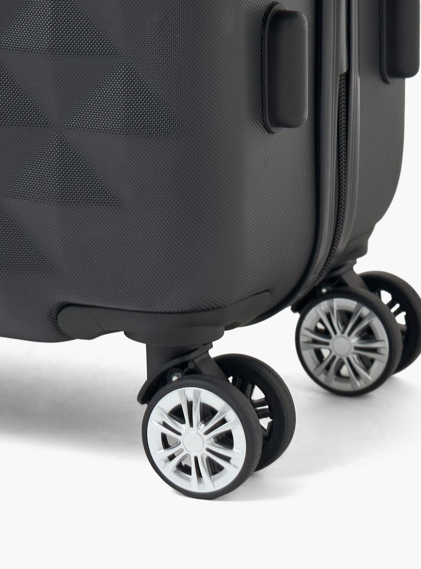 WAVE Textured Hardcase Luggage Trolley with Retractable Handle - 28 inches Check-In Bag-travel-luggagesandbags-luggage-image-7