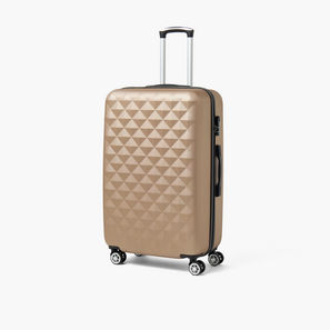 WAVE Textured Hardcase Luggage Trolley with Retractable Handle - 28 inches Check-In Bag-travel-luggagesandbags-image-1
