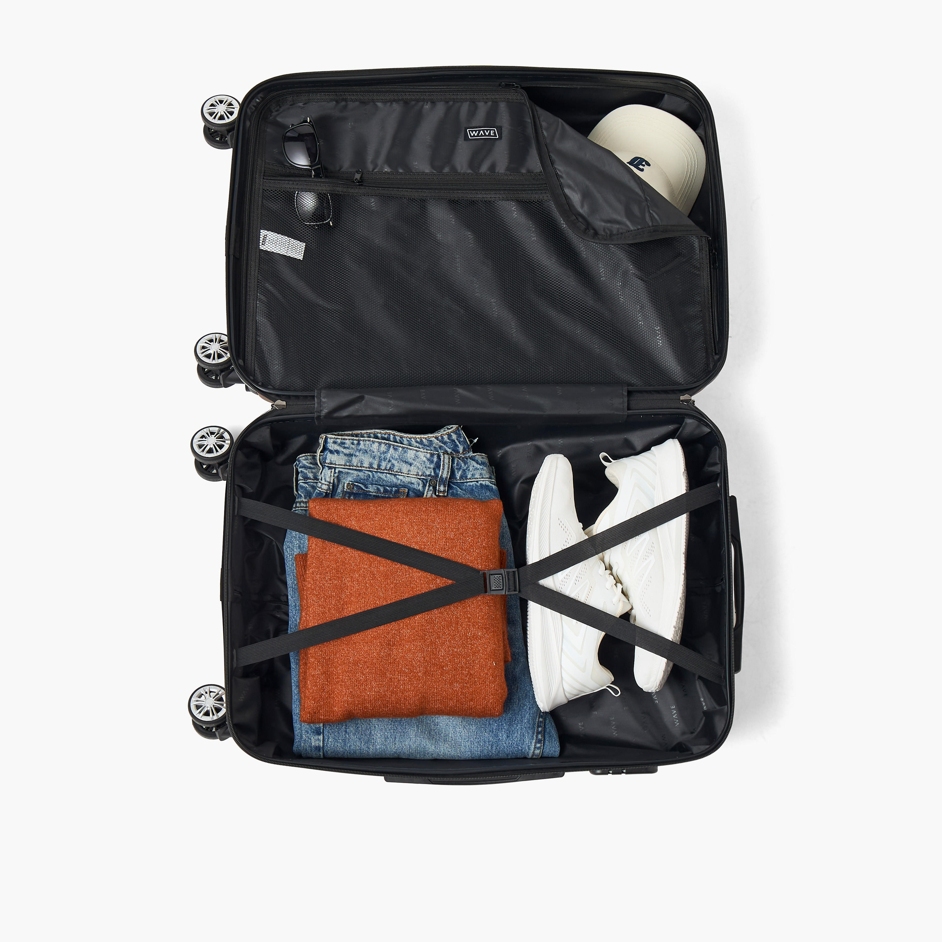 شنطة سفر صلبة بارزة الملمس بمقبض قابل للسحب من ويف - 24 بوصة Check-In Bag-travel-luggagesandbags-luggage-image-9