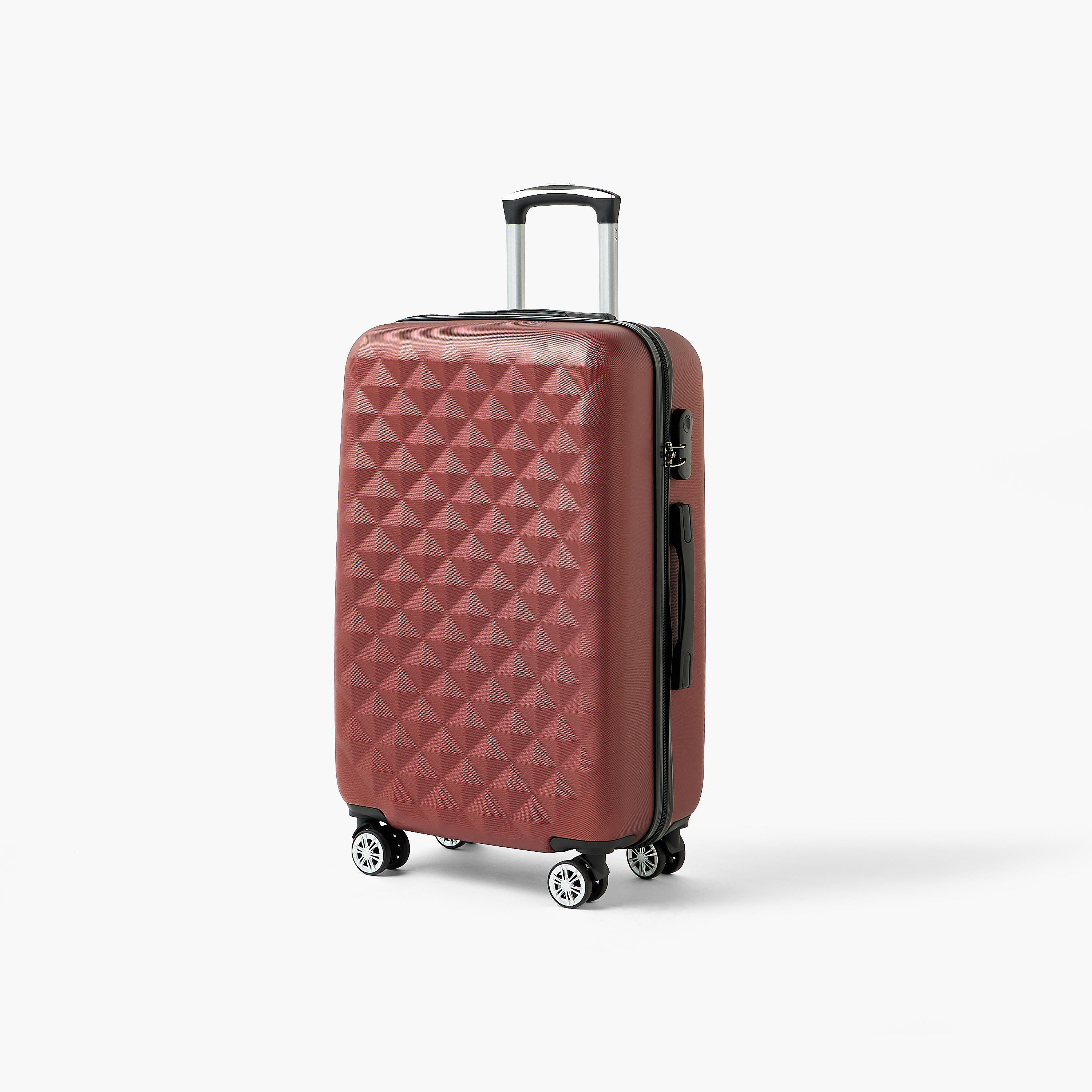WAVE Textured Hardcase Luggage Trolley with Retractable Handle - 28 inches Check-In Bag-travel-luggagesandbags-luggage-image-11