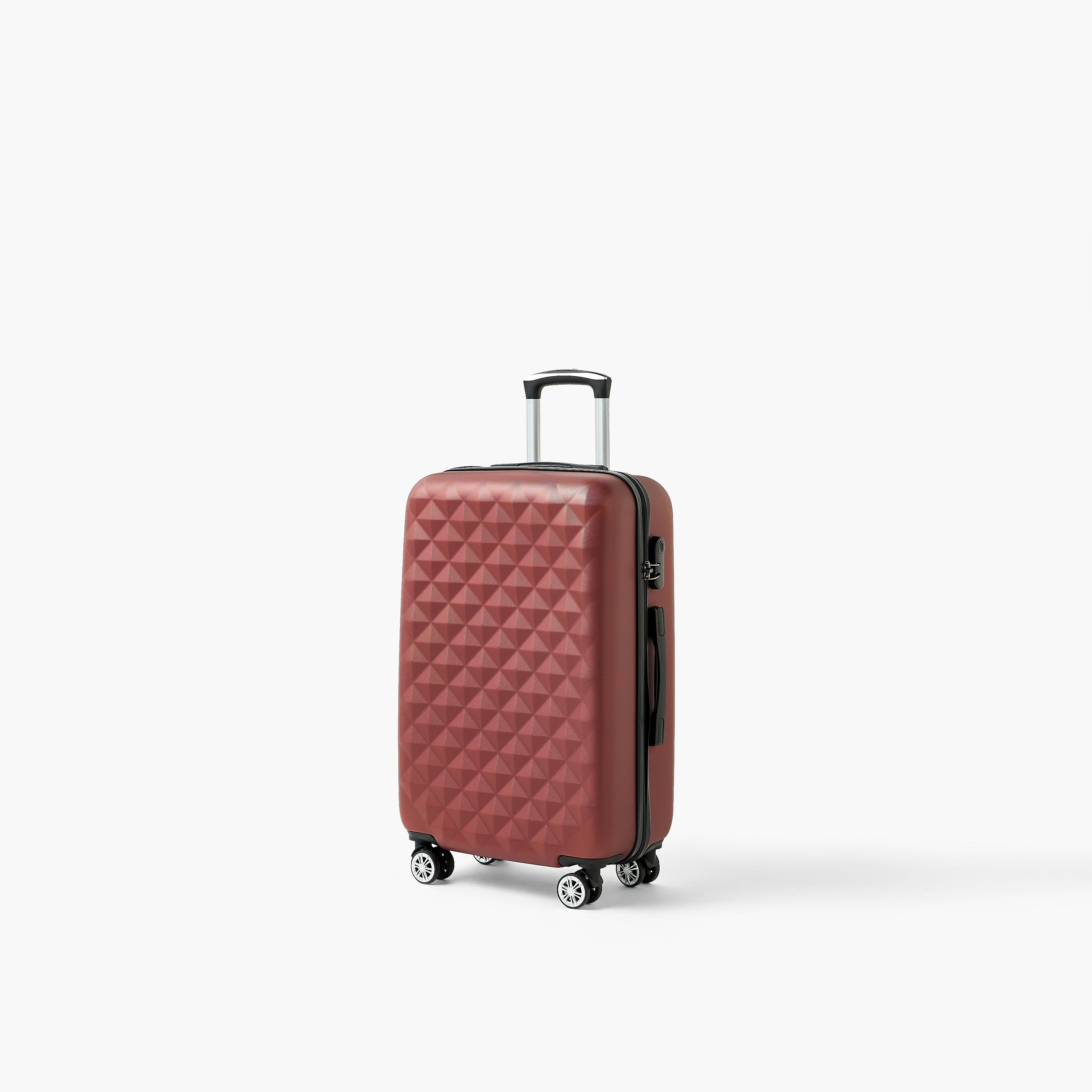 WAVE Textured Hardcase Luggage Trolley with Retractable Handle - 28 inches Check-In Bag-travel-luggagesandbags-luggage-image-12
