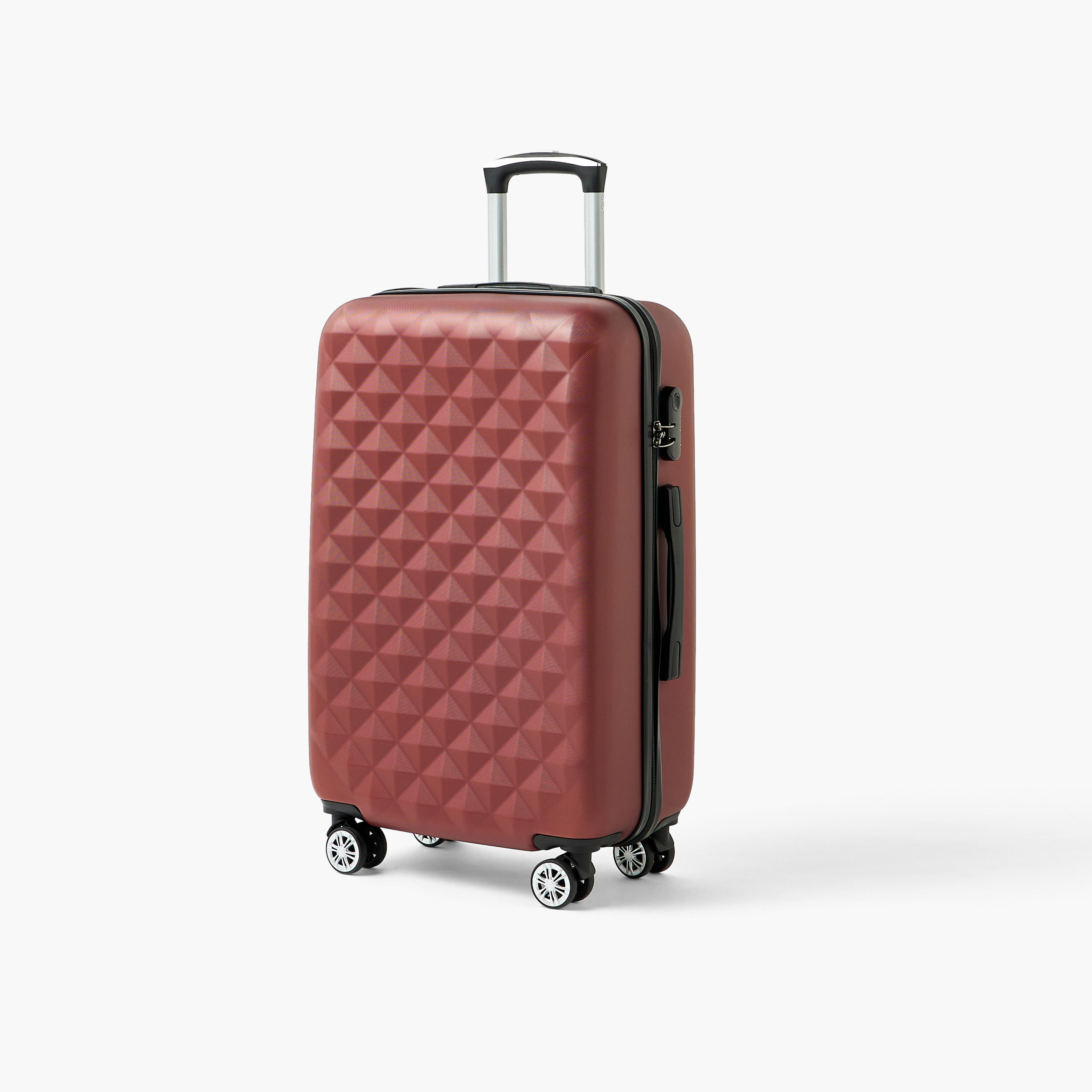 WAVE Textured Hardcase Luggage Trolley with Retractable Handle - 28 inches Check-In Bag-travel-luggagesandbags-luggage-image-1