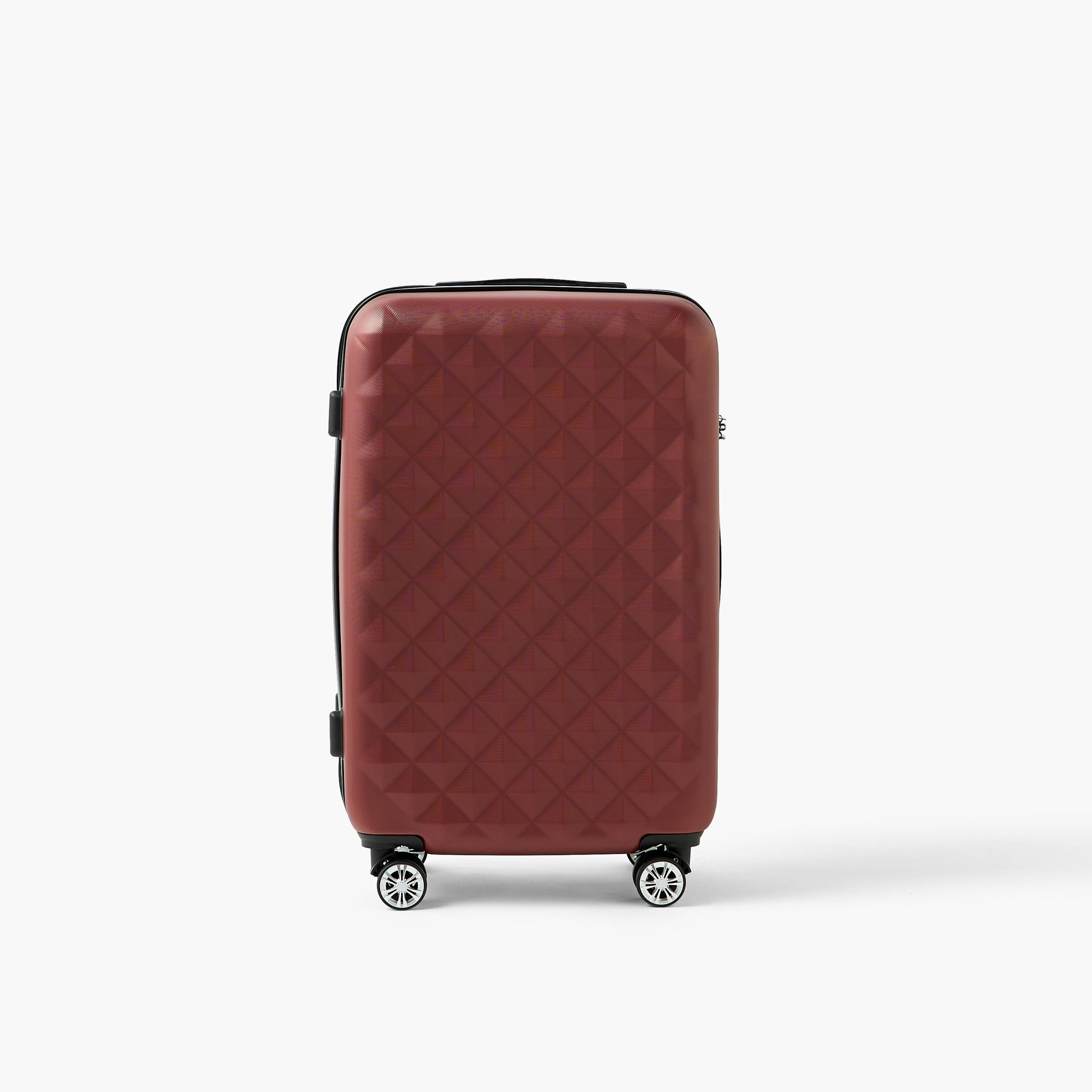 WAVE Textured Hardcase Luggage Trolley with Retractable Handle - 28 inches Check-In Bag-travel-luggagesandbags-luggage-image-2