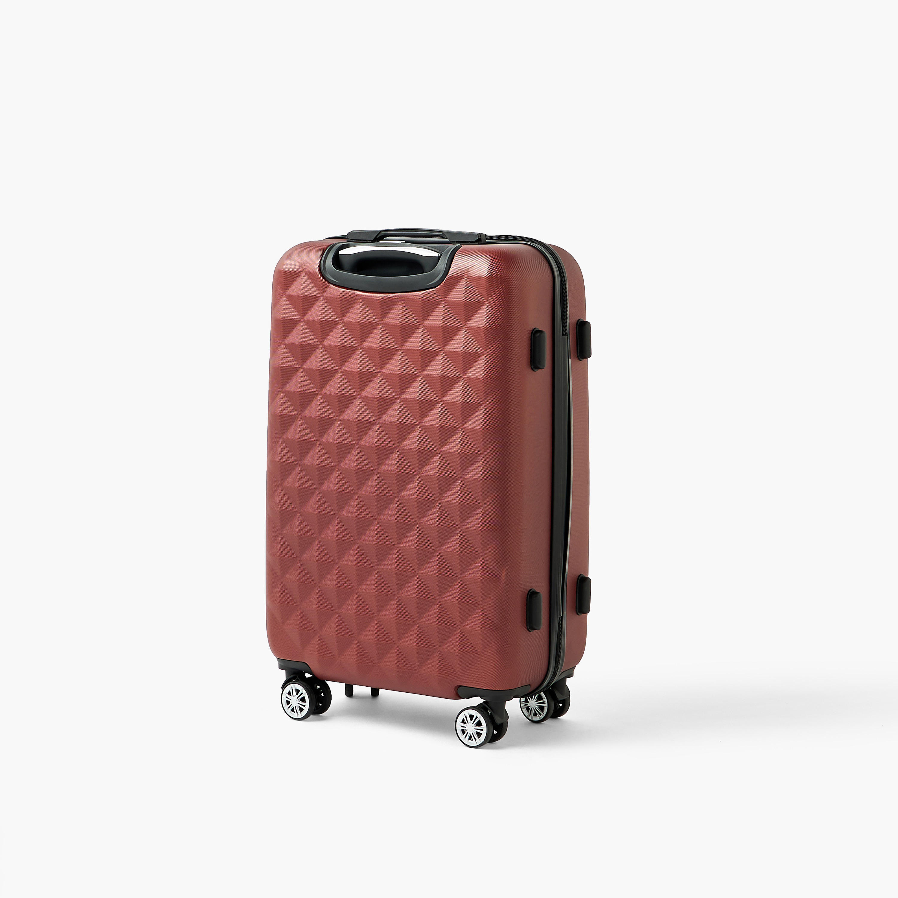 WAVE Textured Hardcase Luggage Trolley with Retractable Handle - 28 inches Check-In Bag-travel-luggagesandbags-luggage-image-3