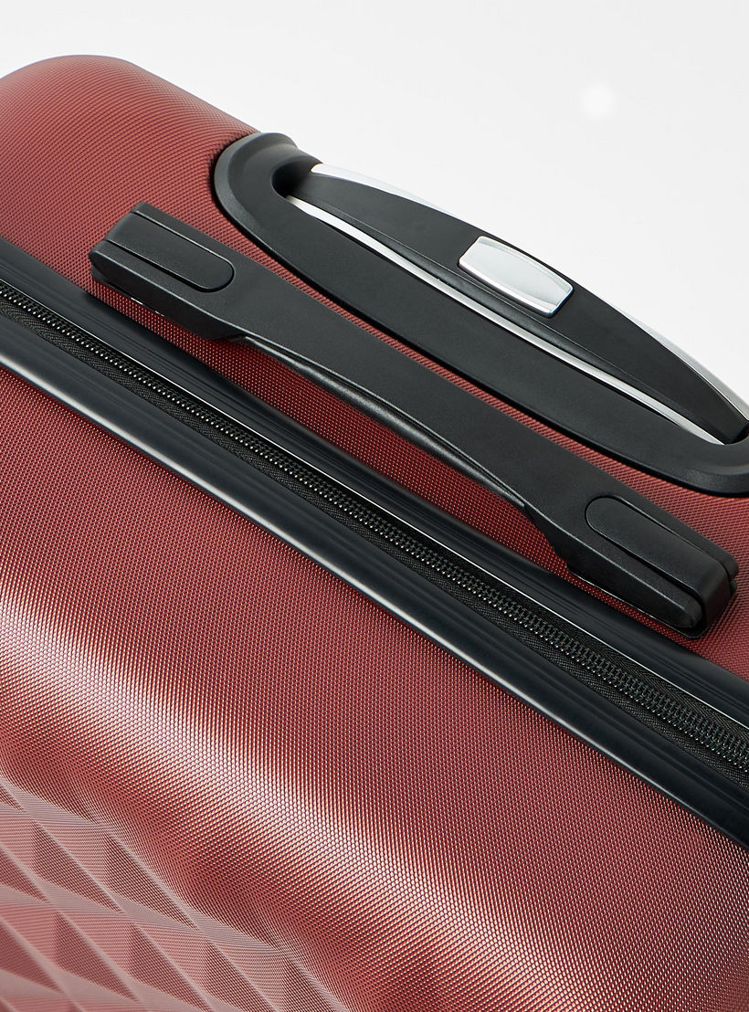 WAVE Textured Hardcase Luggage Trolley with Retractable Handle - 28 inches Check-In Bag-travel-luggagesandbags-luggage-image-6