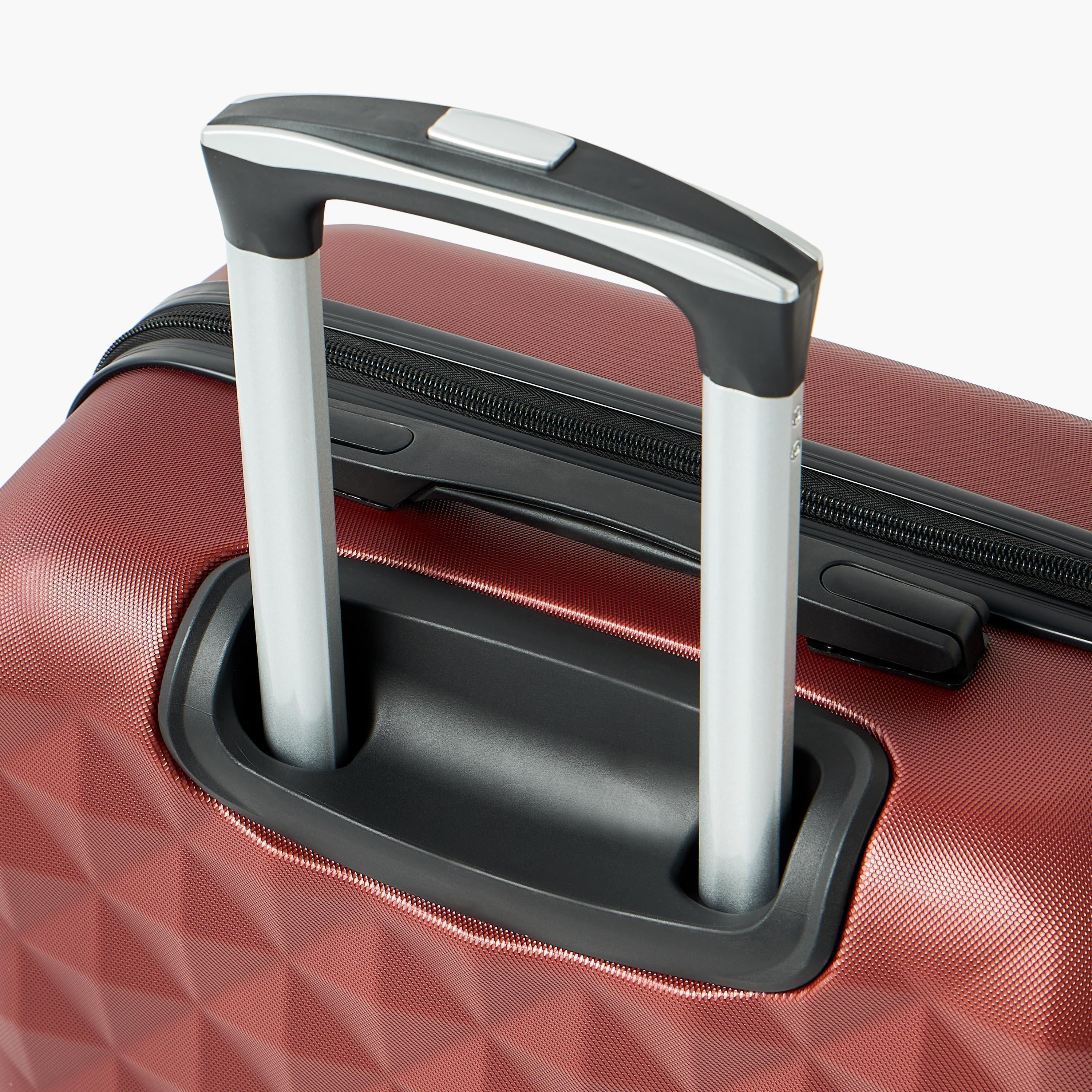WAVE Textured Hardcase Luggage Trolley with Retractable Handle - 28 inches Check-In Bag-travel-luggagesandbags-luggage-image-7