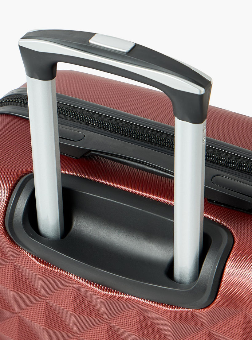 WAVE Textured Hardcase Luggage Trolley with Retractable Handle - 28 inches Check-In Bag-travel-luggagesandbags-luggage-image-7