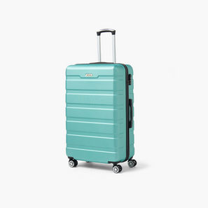 WAVE Textured Hardcase Luggage Trolley with Retractable Handle - 24 inches Check-In Bag-travel-luggagesandbags-image-1
