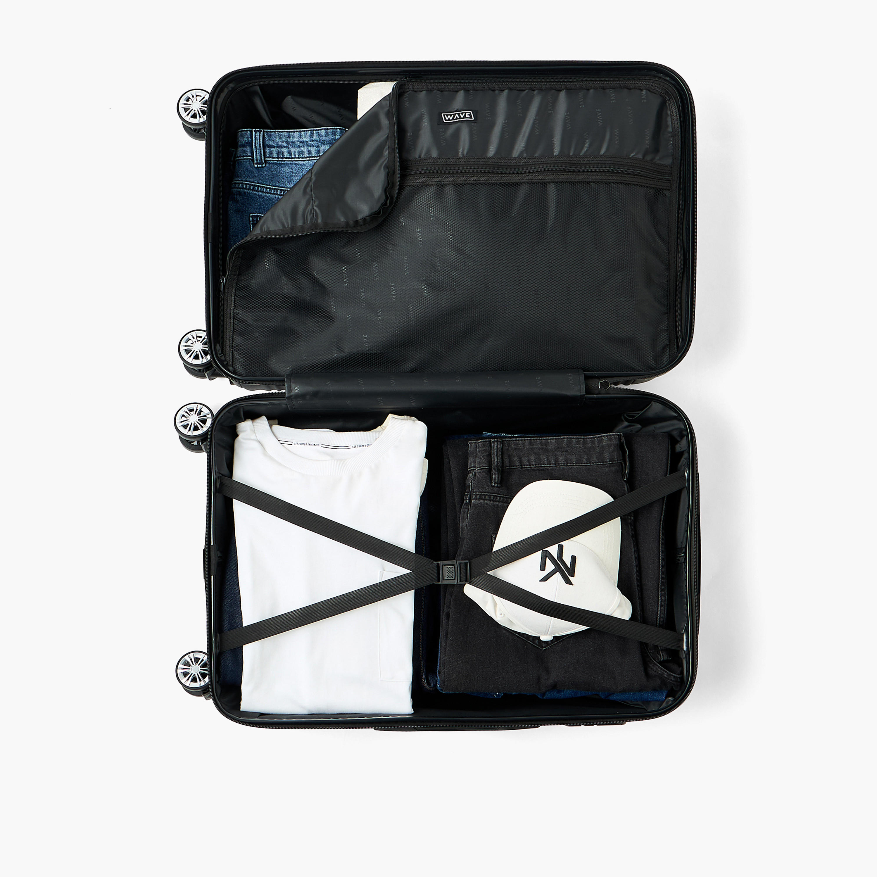شنطة سفر ترولي صلبة بارزة الملمس بمقبض قابل للسحب من ويف - شنطة شحن 24 بوصة-travel-luggagesandbags-luggage-image-9