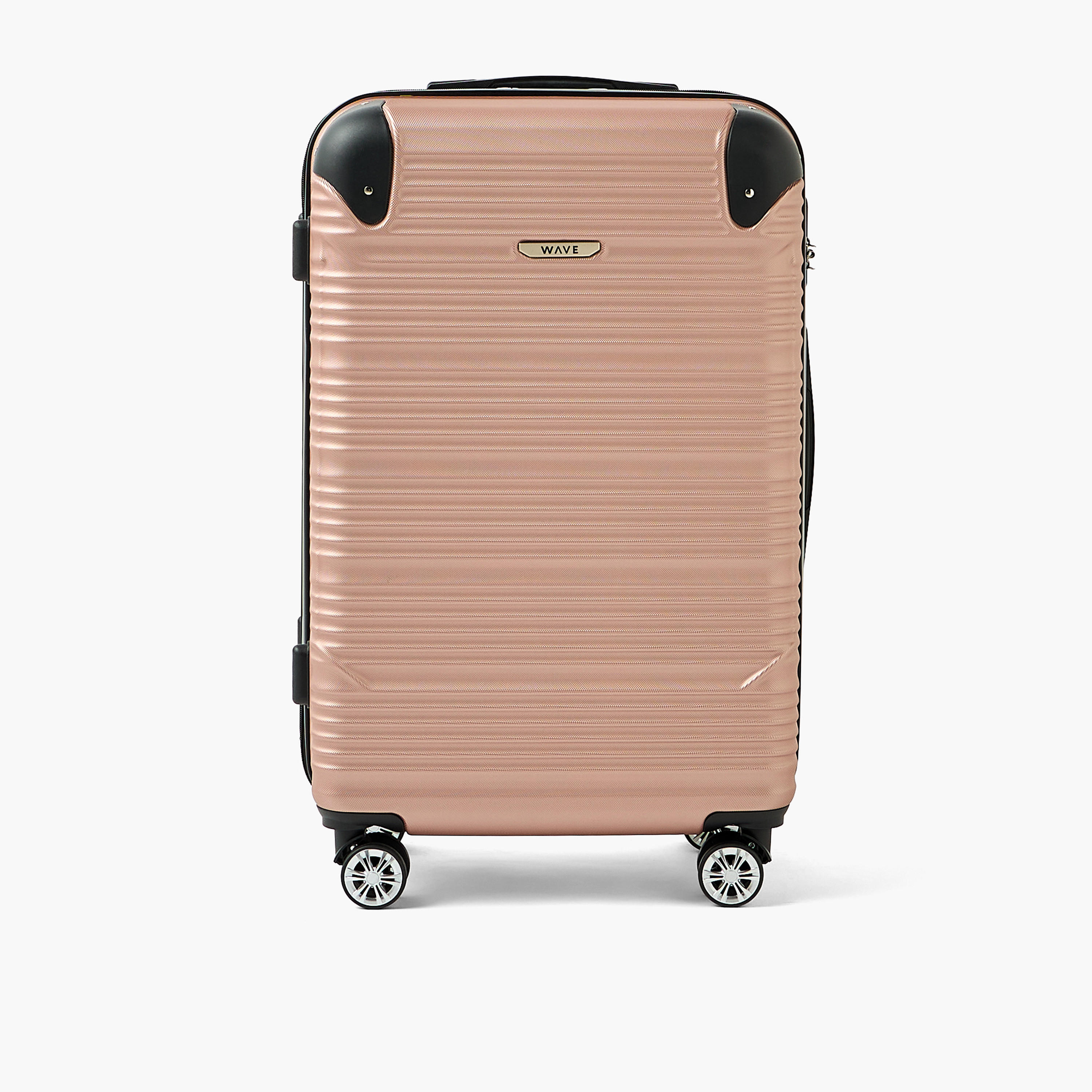 شنطة سفر ترولي صلبة بارزة الملمس بمقبض قابل للسحب من ويف - شنطة شحن 24 بوصة-travel-luggagesandbags-luggage-image-2