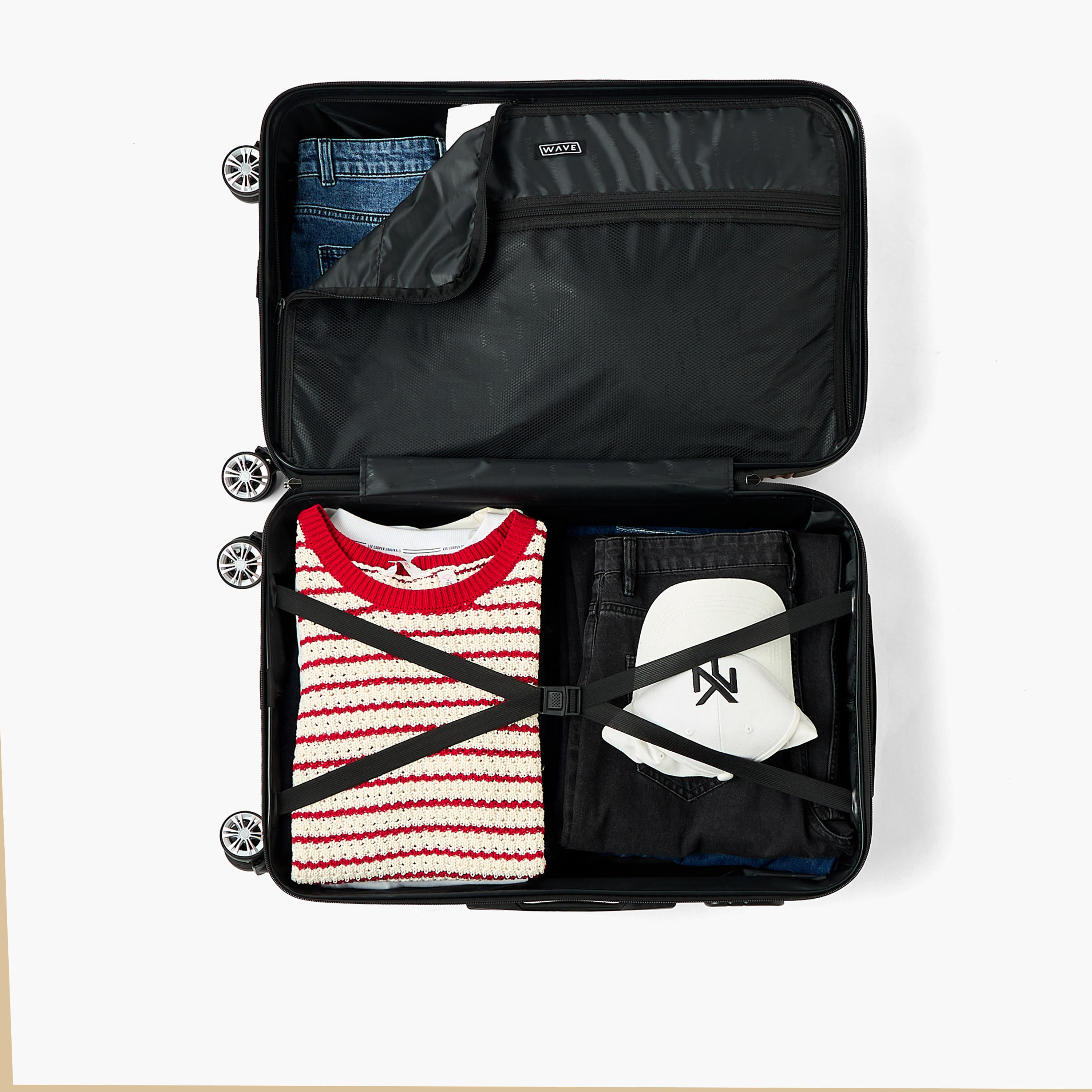 شنطة سفر ترولي صلبة بارزة الملمس بمقبض قابل للسحب من ويف - شنطة شحن 24 بوصة-travel-luggagesandbags-luggage-image-9