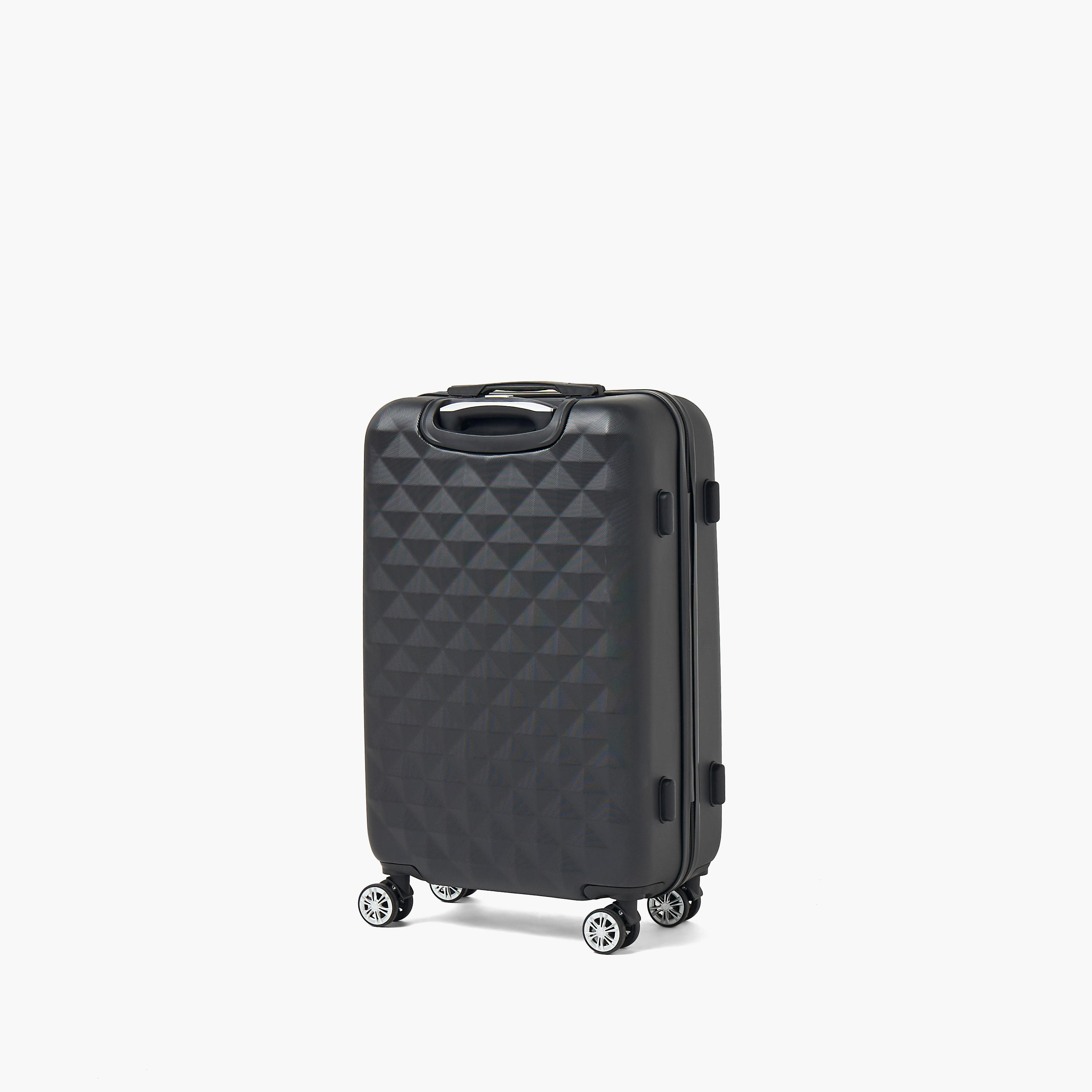 WAVE Textured Hardcase Luggage Trolley with Retractable Handle - 24 inches Check-In Bag-travel-luggagesandbags-luggage-image-3