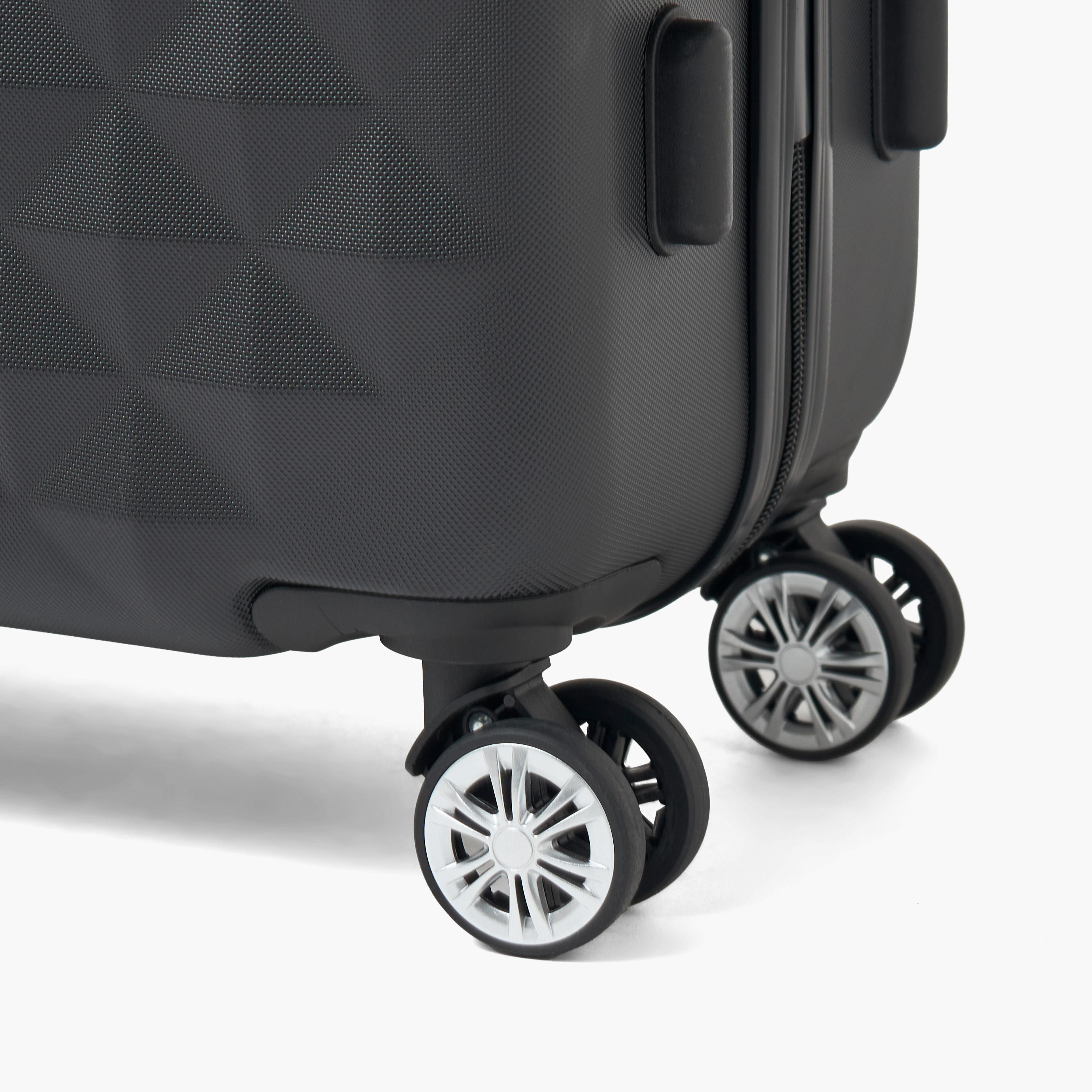 WAVE Textured Hardcase Luggage Trolley with Retractable Handle - 24 inches Check-In Bag-travel-luggagesandbags-luggage-image-7