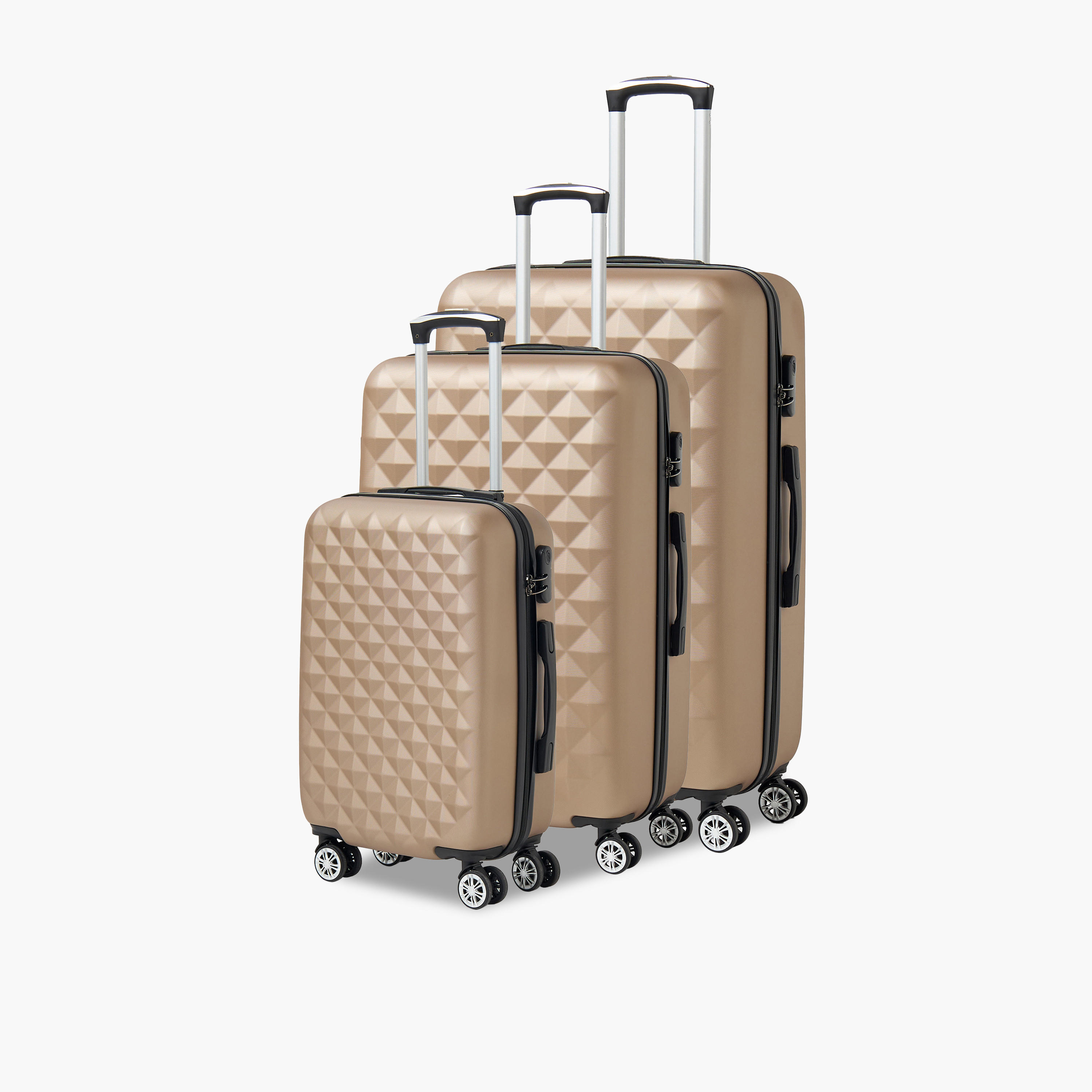شنطة سفر صلبة بارزة الملمس بمقبض قابل للسحب من ويف - 24 بوصة Check-In Bag-travel-luggagesandbags-luggage-image-12