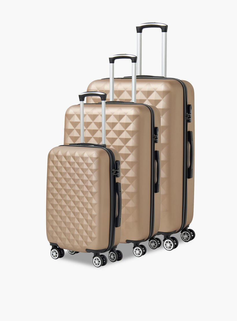 شنطة سفر صلبة بارزة الملمس بمقبض قابل للسحب من ويف - 24 بوصة Check-In Bag-travel-luggagesandbags-luggage-image-12