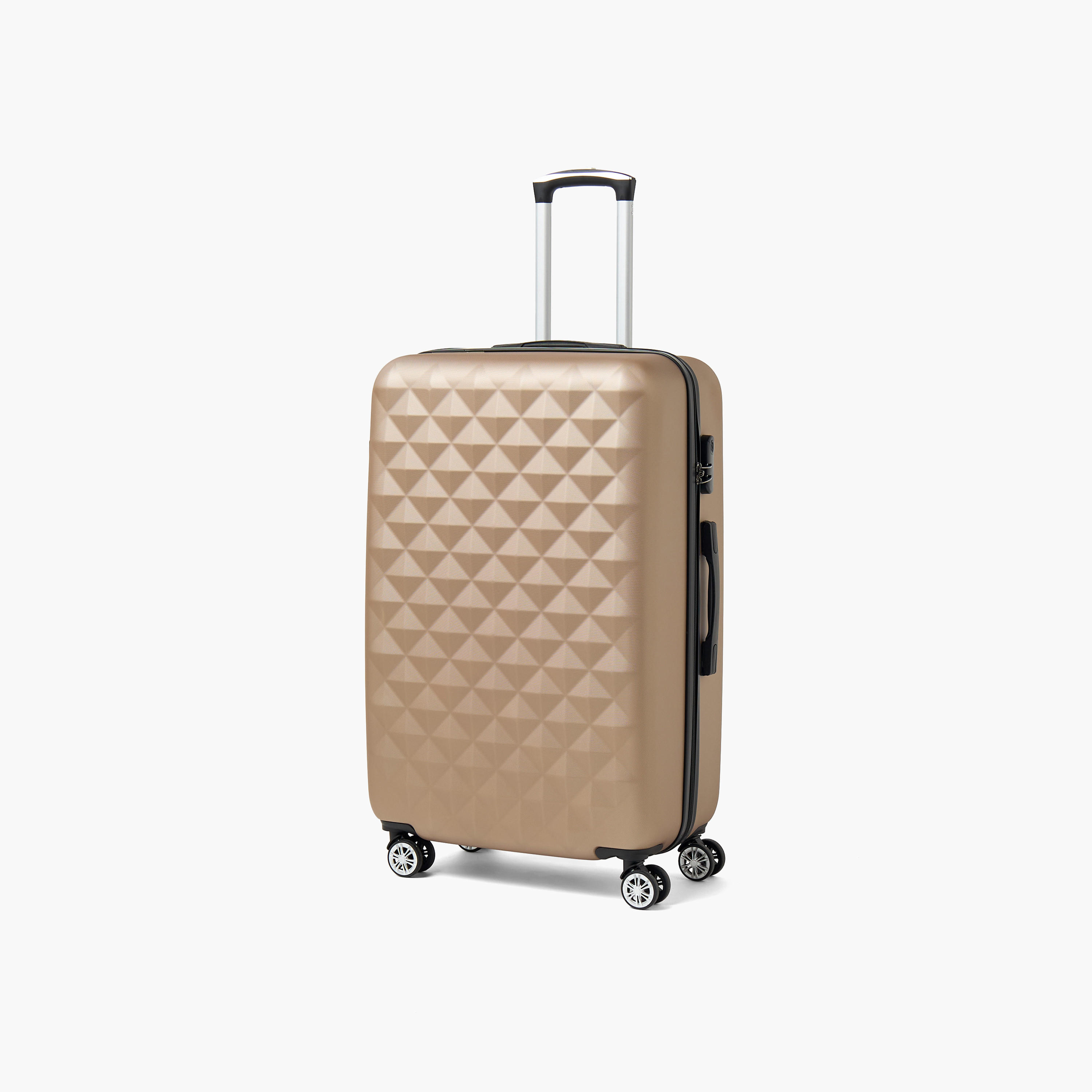 شنطة سفر صلبة بارزة الملمس بمقبض قابل للسحب من ويف - 24 بوصة Check-In Bag-travel-luggagesandbags-luggage-image-1