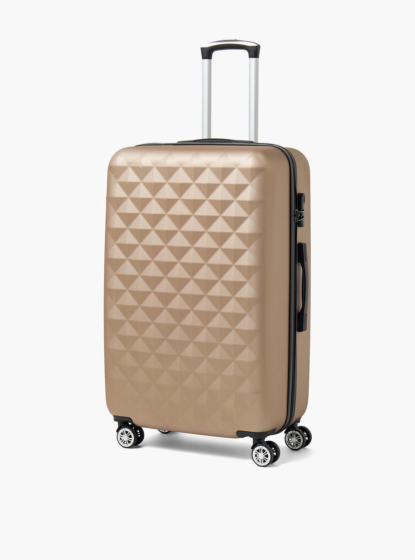 شنطة سفر صلبة بارزة الملمس بمقبض قابل للسحب من ويف - 24 بوصة Check-In Bag-travel-luggagesandbags-luggage-image-9