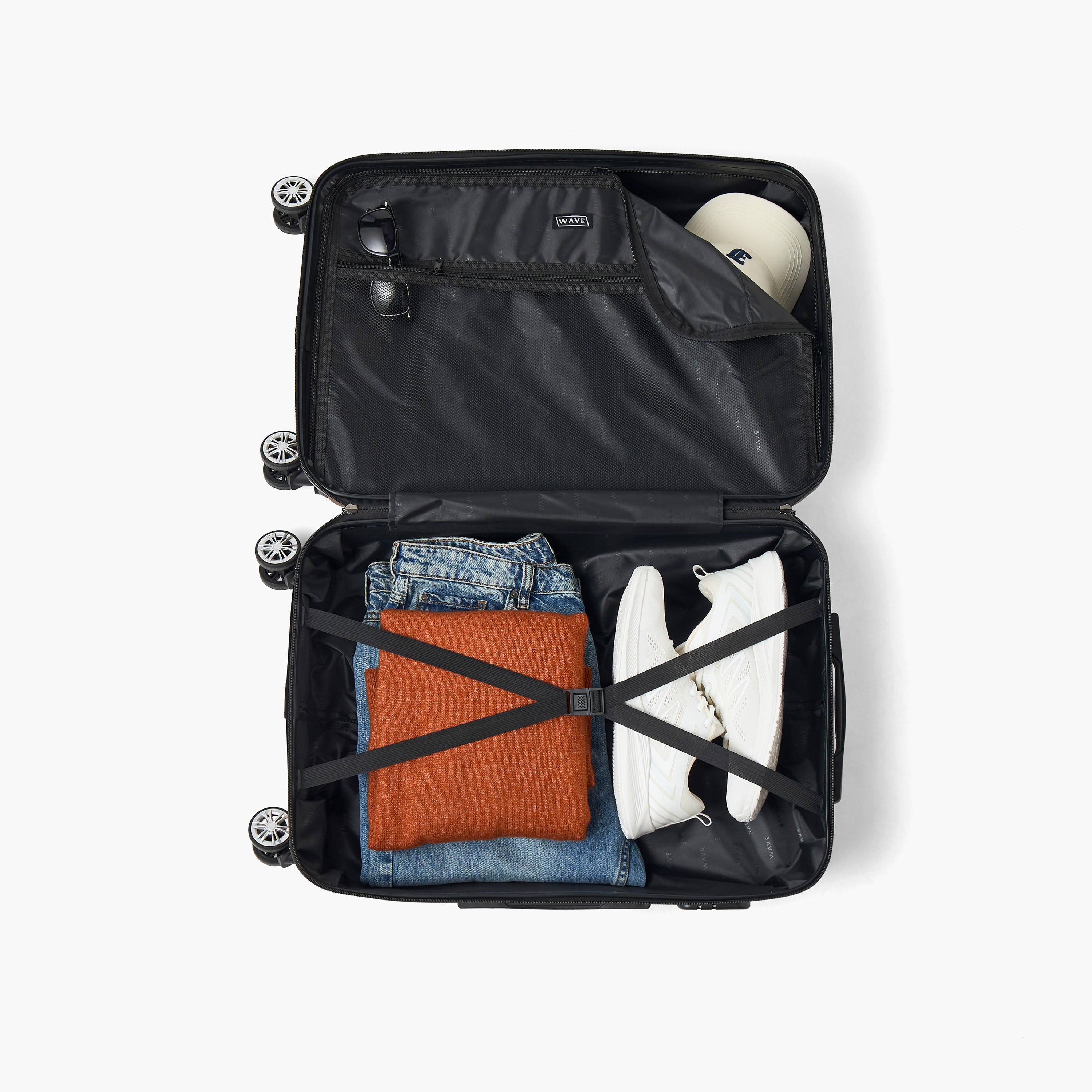 شنطة سفر صلبة بارزة الملمس بمقبض قابل للسحب من ويف - 24 بوصة Check-In Bag-travel-luggagesandbags-luggage-image-10