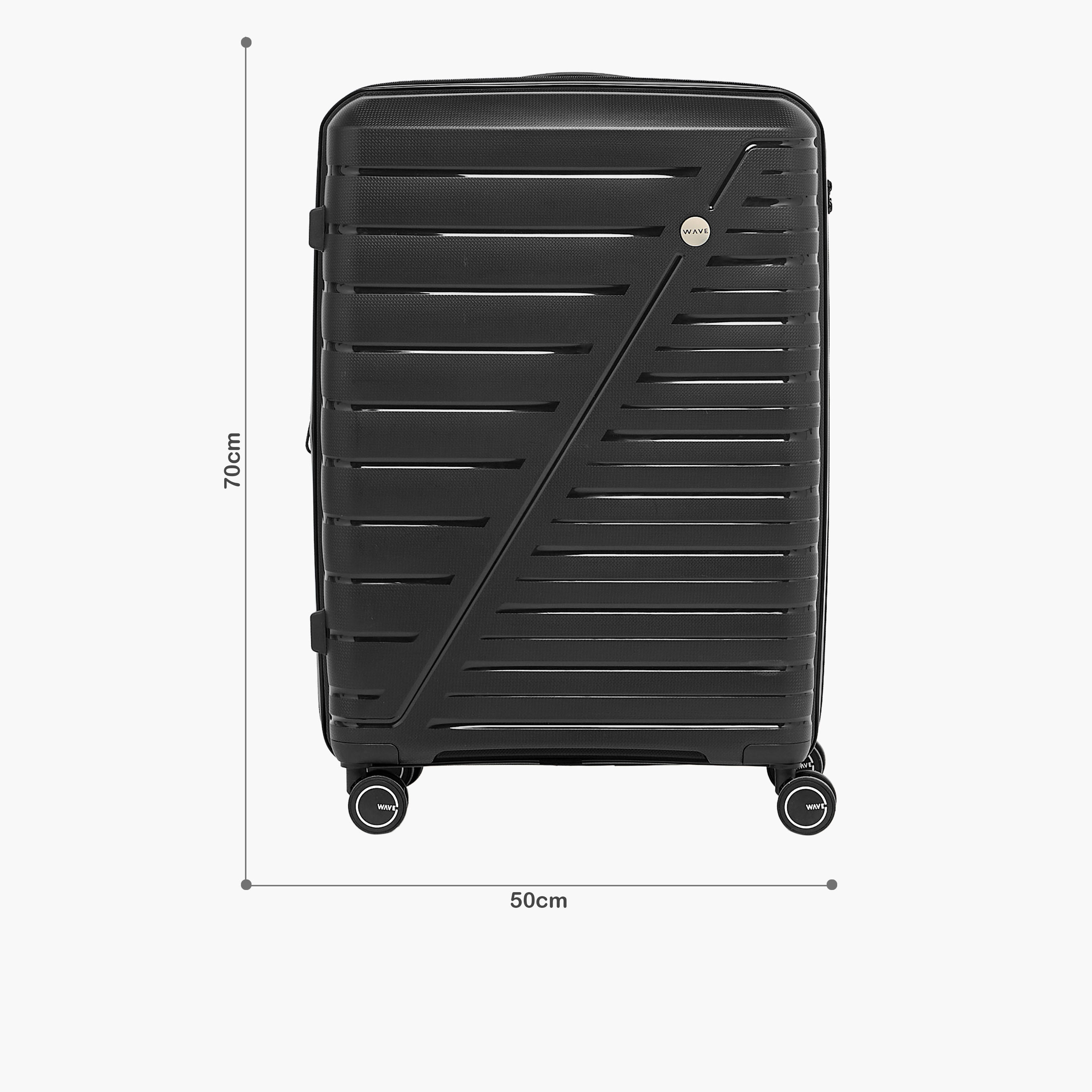 طقم شنط سفر بعجلات صلبة بارزة الملمس بمقابض قابلة للسحب من ويفي - 3 قطع-travel-luggagesandbags-luggage-image-2