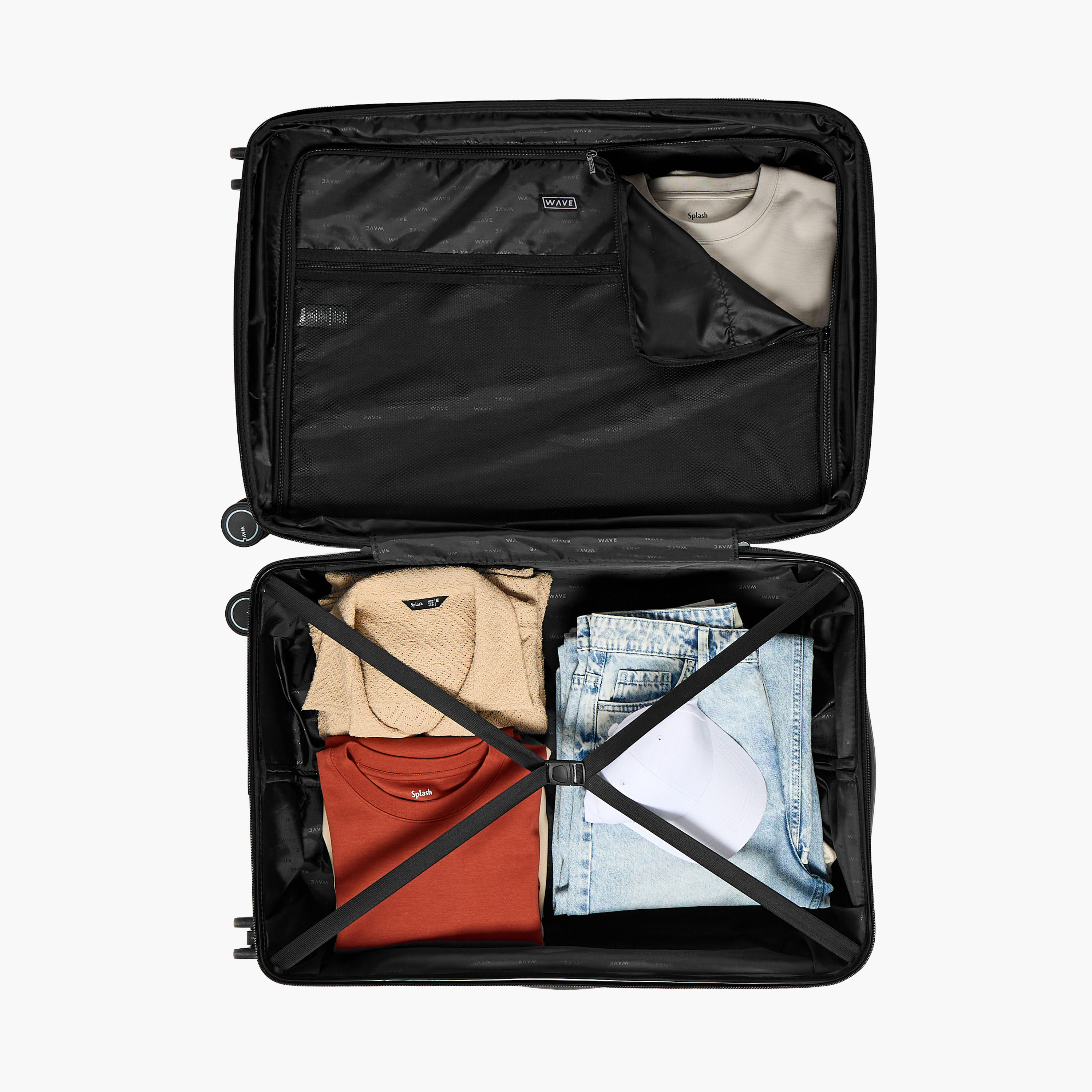 طقم شنط سفر بعجلات صلبة بارزة الملمس بمقابض قابلة للسحب من ويفي - 3 قطع-travel-luggagesandbags-luggage-image-8