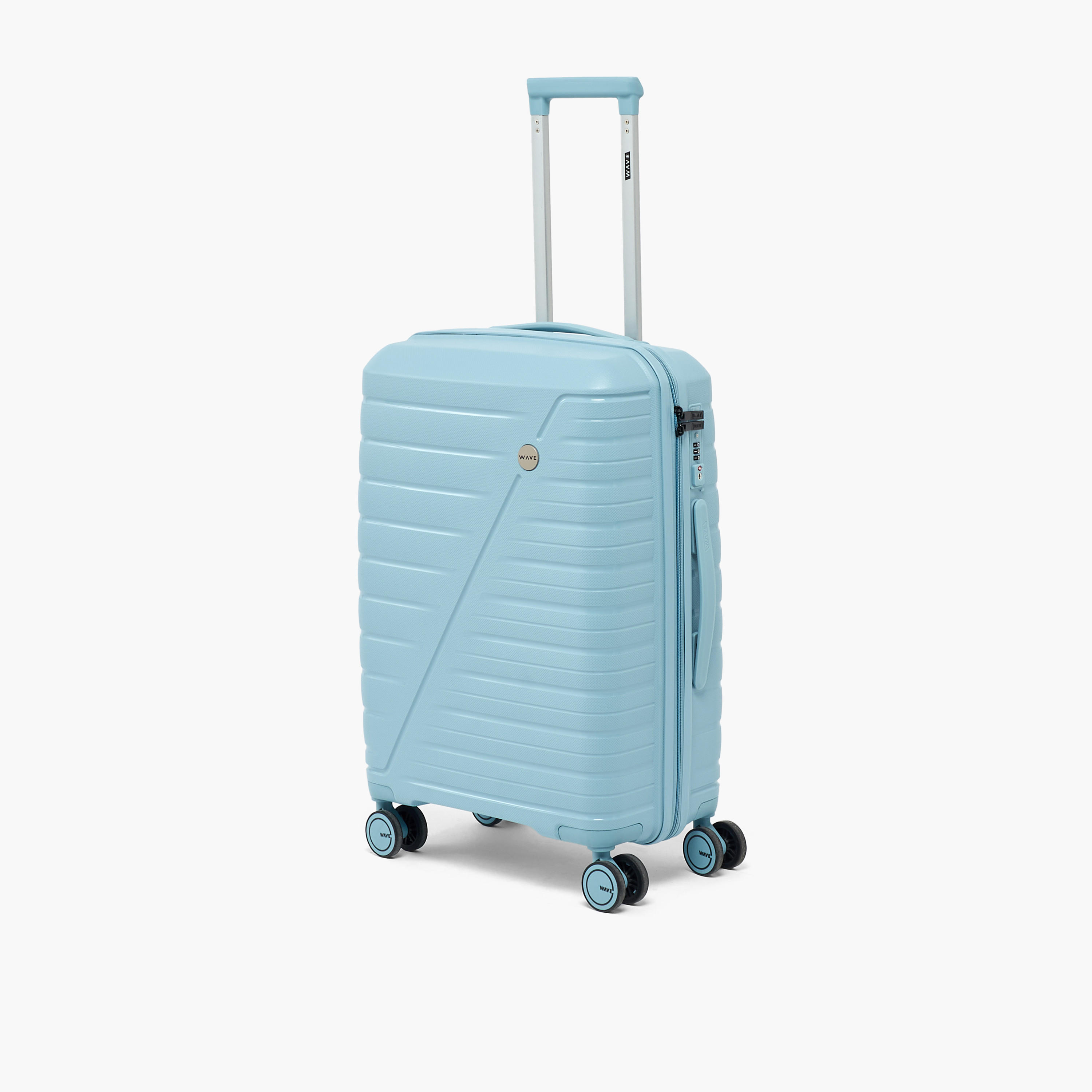 WAVE Textured Hardcase Trolley Bag with Retractable Handle - Set of 3-travel-luggagesandbags-luggage-image-2