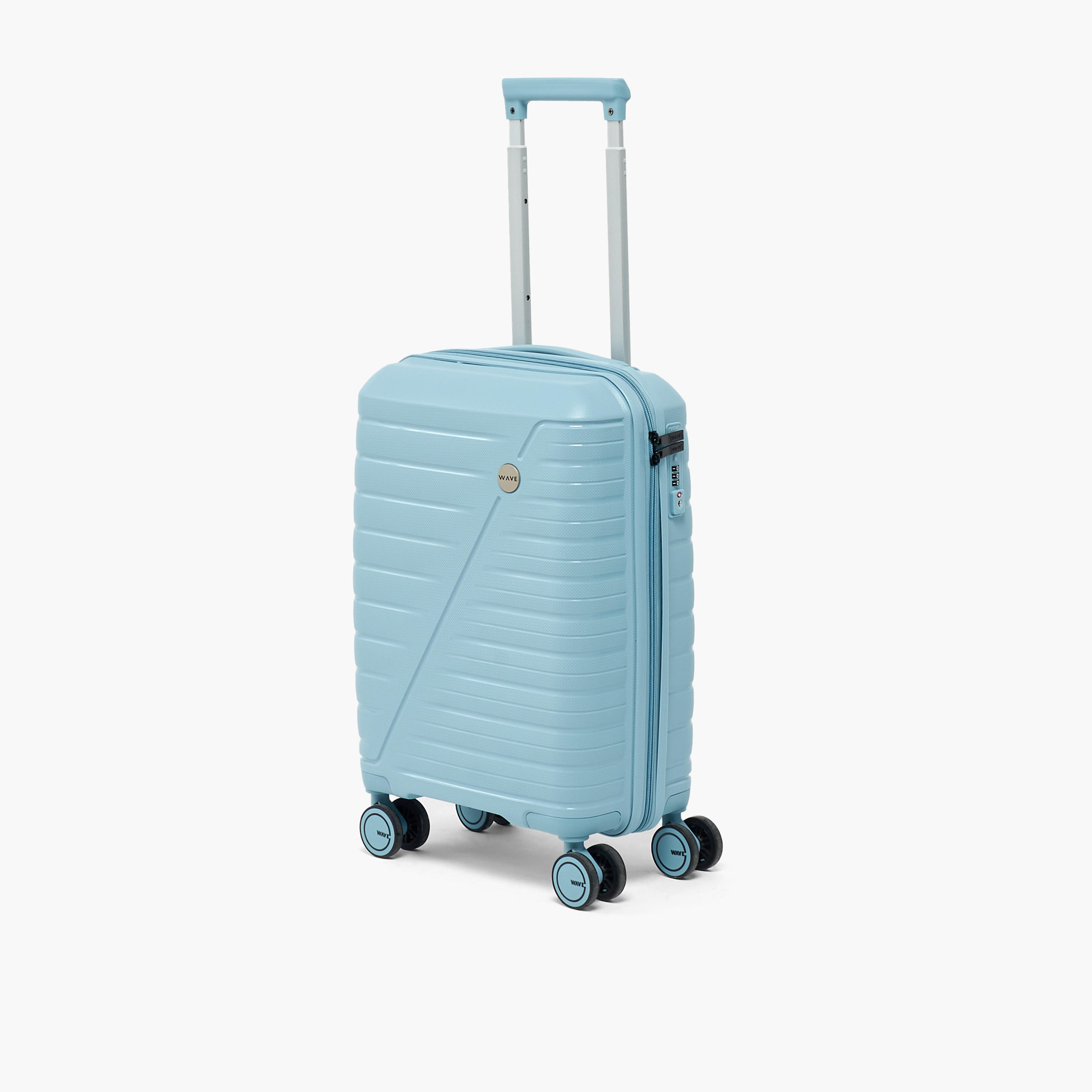 WAVE Textured Hardcase Trolley Bag with Retractable Handle - Set of 3-travel-luggagesandbags-luggage-image-3