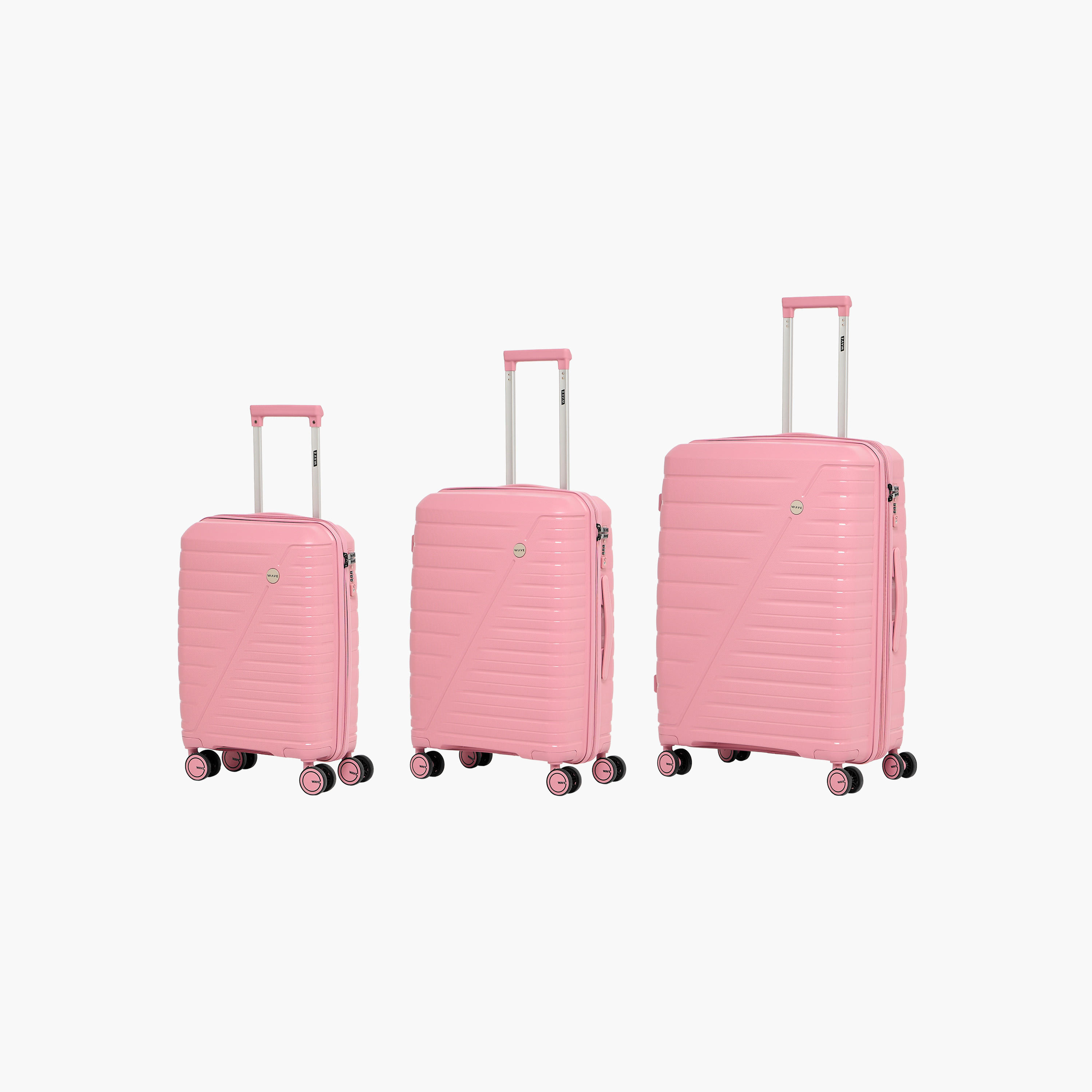 WAVE 3-Piece Textured Hardcase Luggage Trolley Set with Retractable Handle-travel-luggagesandbags-luggage-image-11