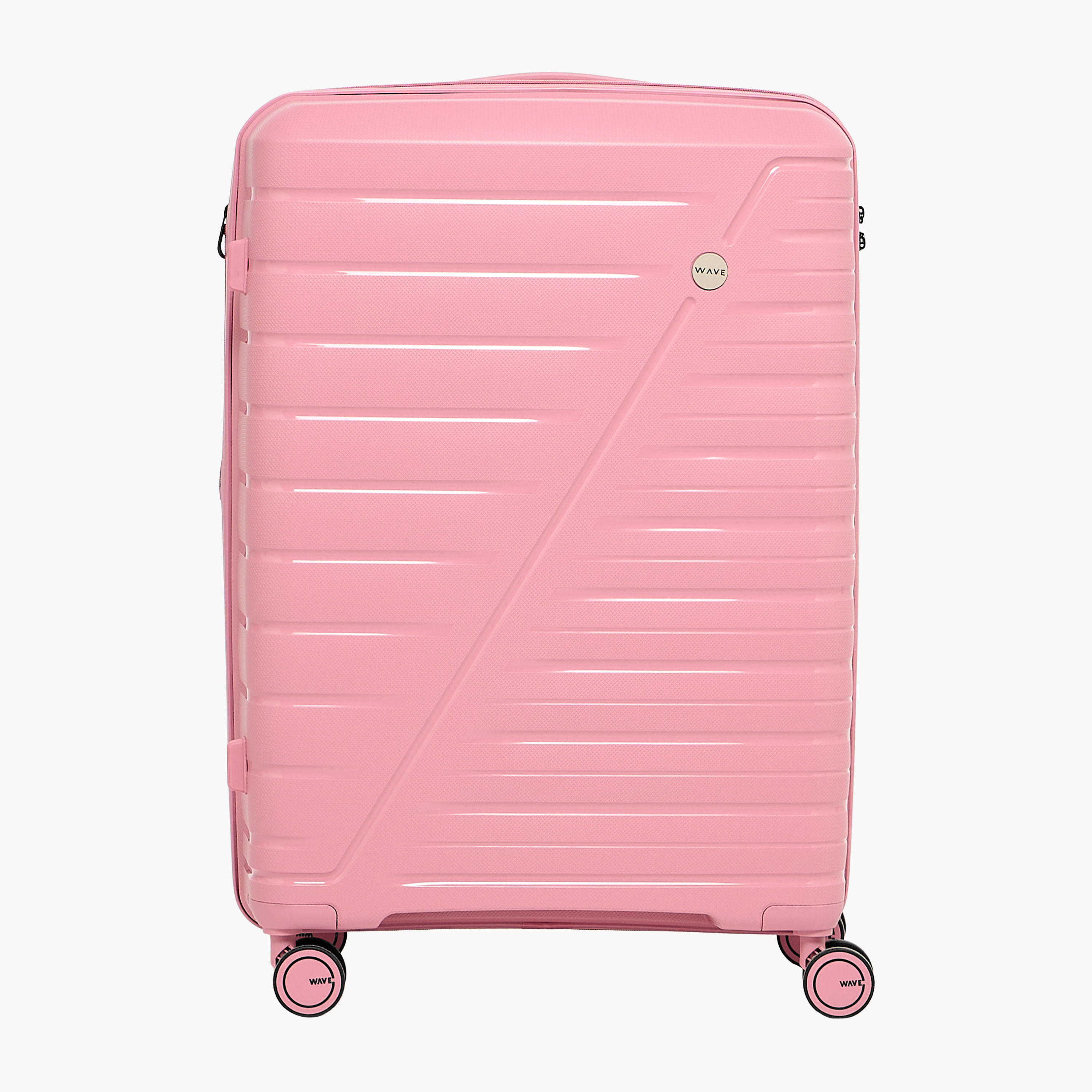 WAVE 3-Piece Textured Hardcase Luggage Trolley Set with Retractable Handle-travel-luggagesandbags-luggage-image-3