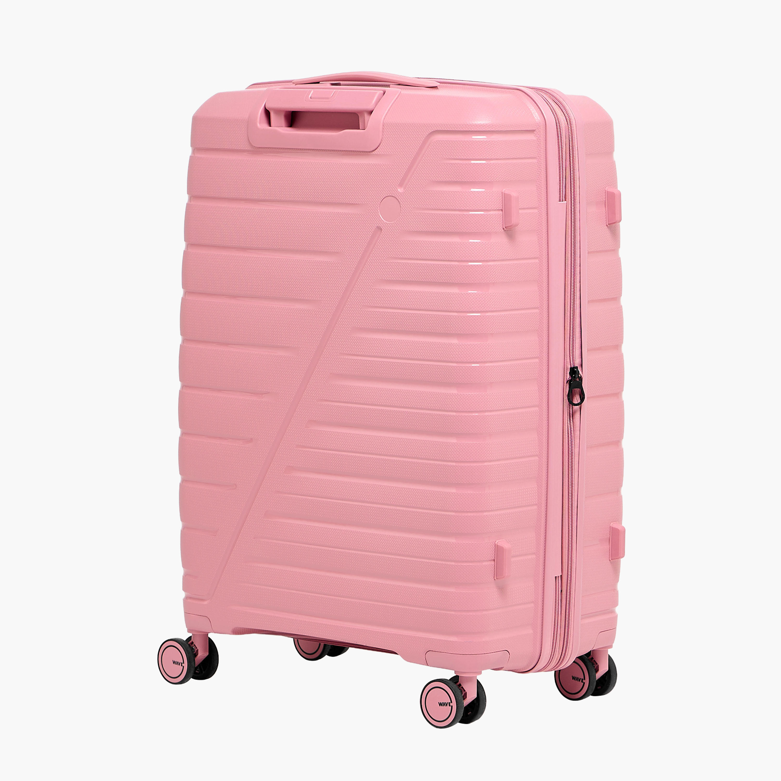 WAVE 3-Piece Textured Hardcase Luggage Trolley Set with Retractable Handle-travel-luggagesandbags-luggage-image-4