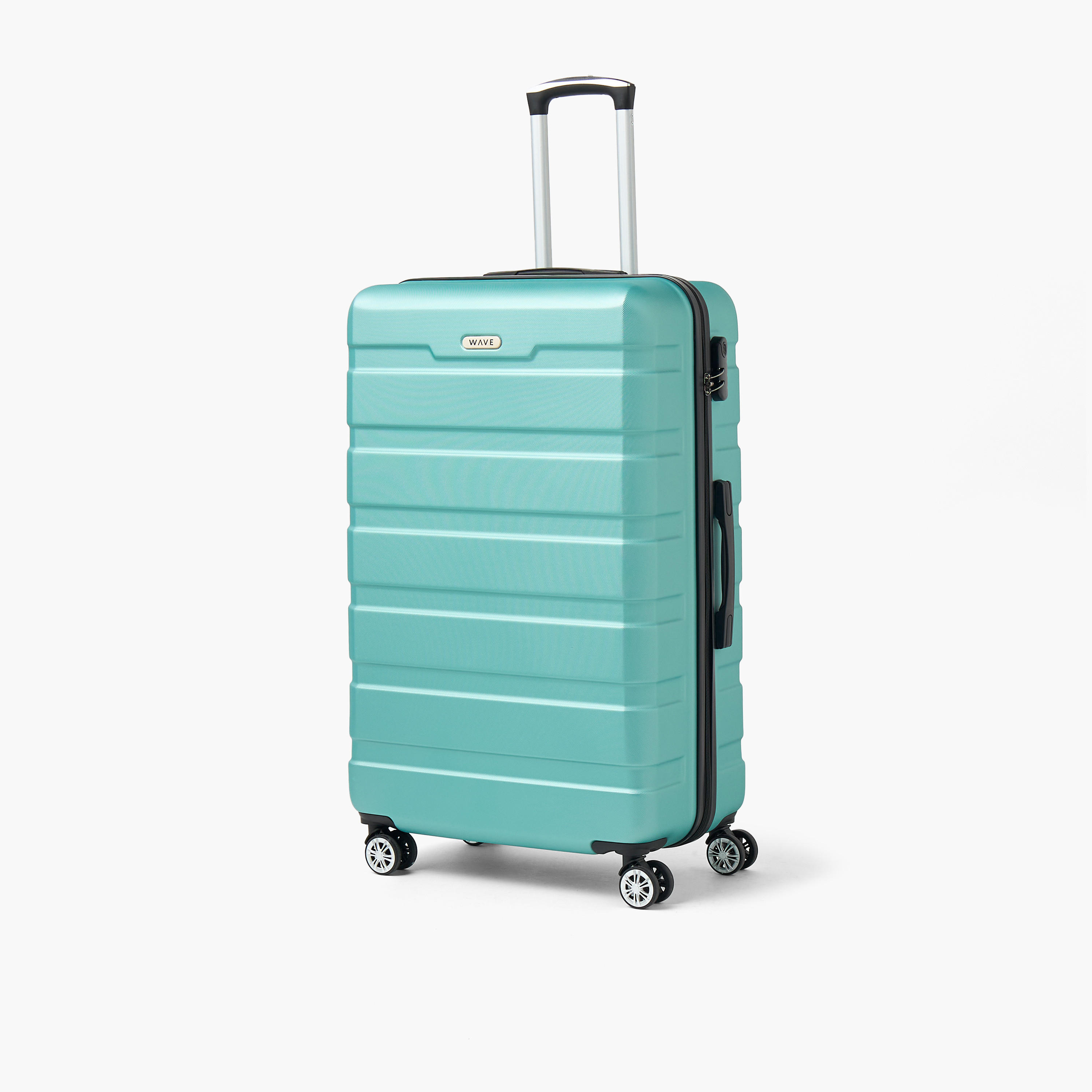 WAVE Textured Hardcase Luggage Trolley with Retractable Handle - 20 inches Cabin Bag-travel-luggagesandbags-luggage-image-11