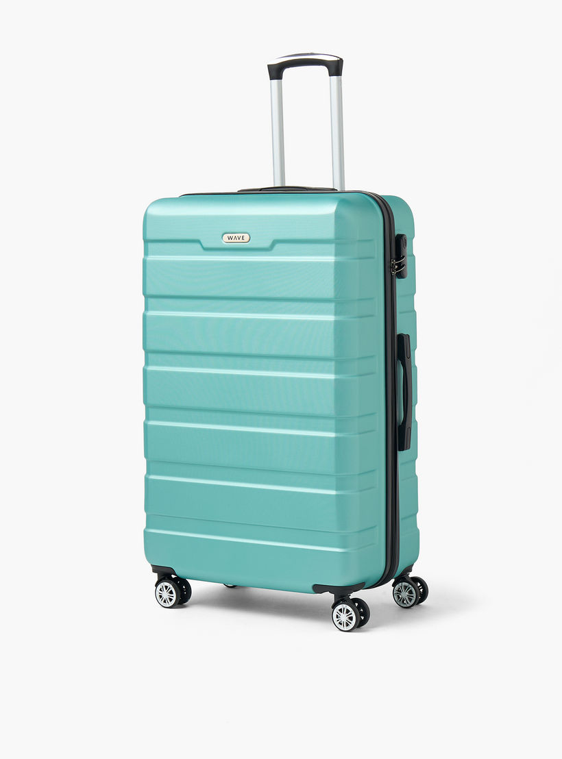 WAVE Textured Hardcase Luggage Trolley with Retractable Handle - 20 inches Cabin Bag-travel-luggagesandbags-luggage-image-11