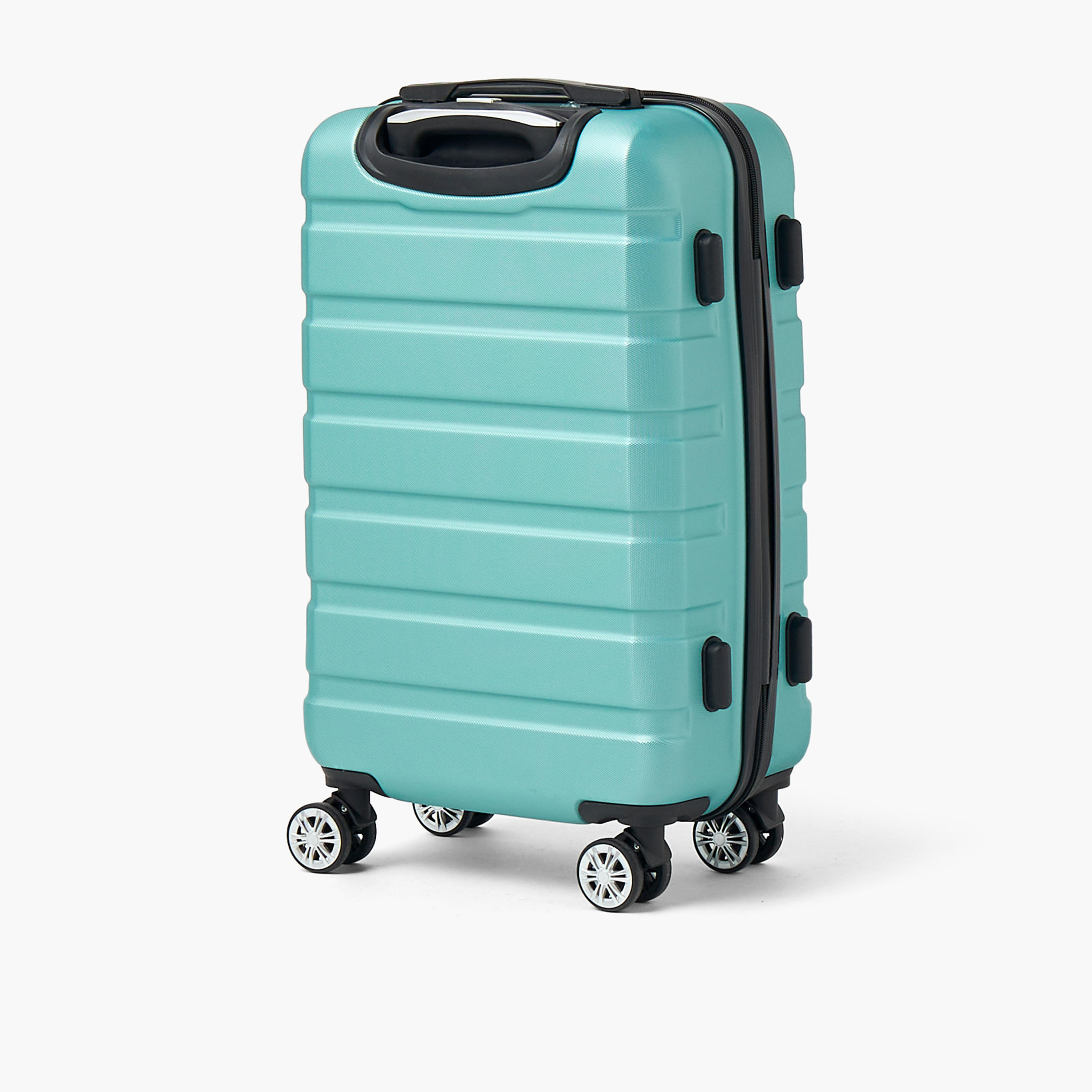 WAVE Textured Hardcase Luggage Trolley with Retractable Handle - 20 inches Cabin Bag-travel-luggagesandbags-luggage-image-3