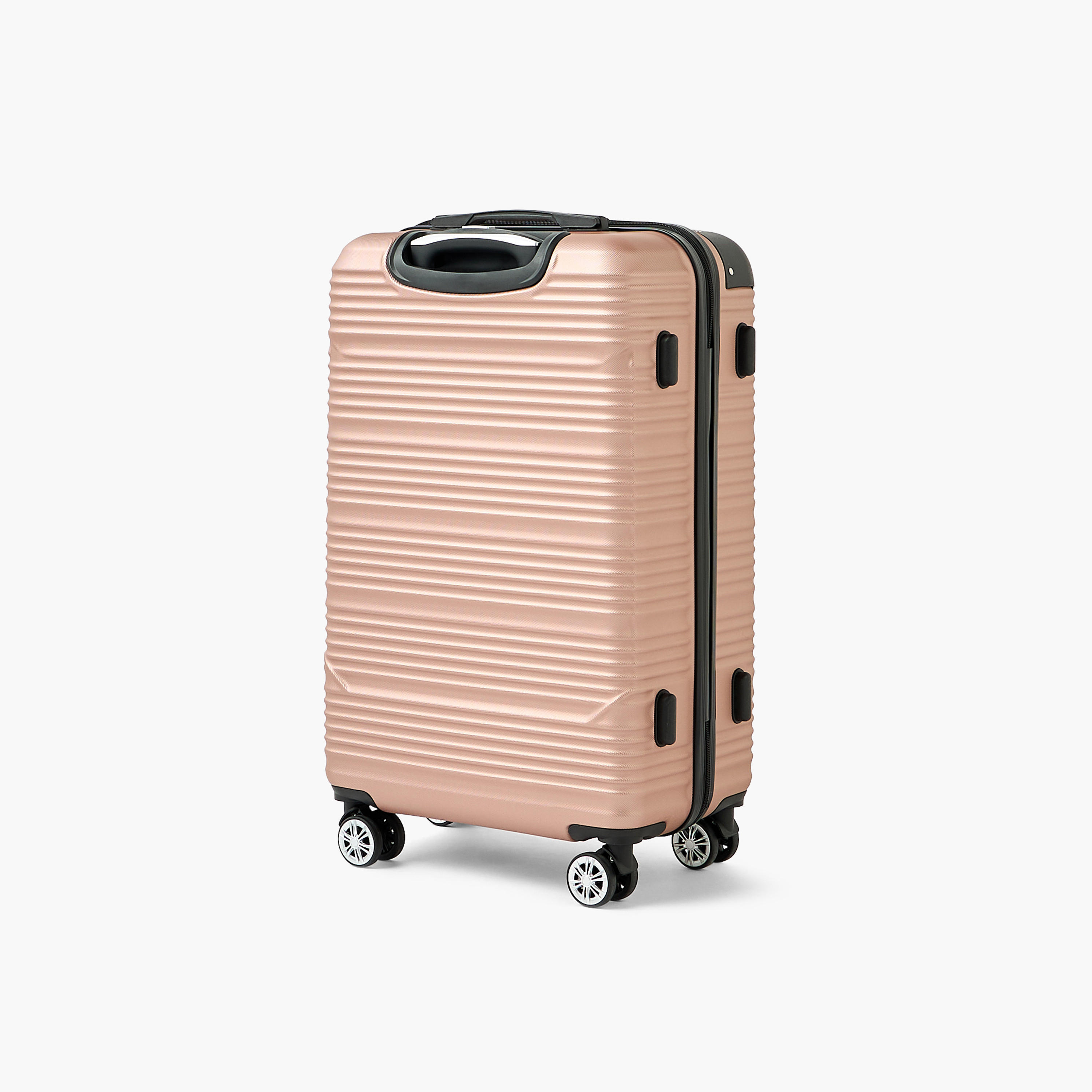 WAVE Textured Hardcase Luggage Trolley with Retractable Handle - 20 inches Cabin Bag-travel-luggagesandbags-luggage-image-3