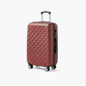 WAVE Textured Hardcase Luggage Trolley with Retractable Handle - 20 inches Cabin Bag-travel-luggagesandbags-image-1