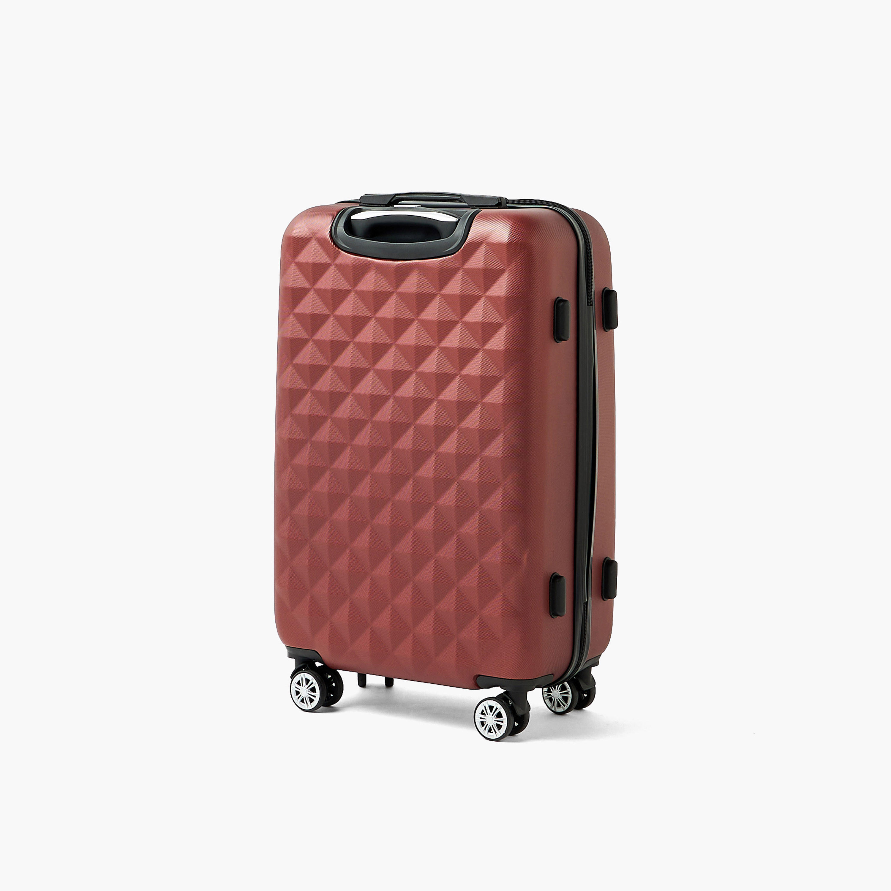 WAVE Textured Hardcase Luggage Trolley with Retractable Handle - 20 inches Cabin Bag-travel-luggagesandbags-luggage-image-3