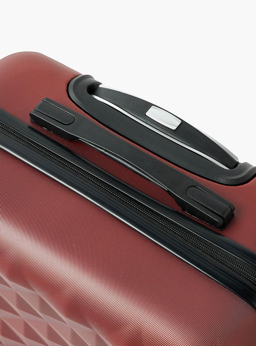 WAVE Textured Hardcase Luggage Trolley with Retractable Handle - 20 inches Cabin Bag-travel-luggagesandbags-luggage-image-5