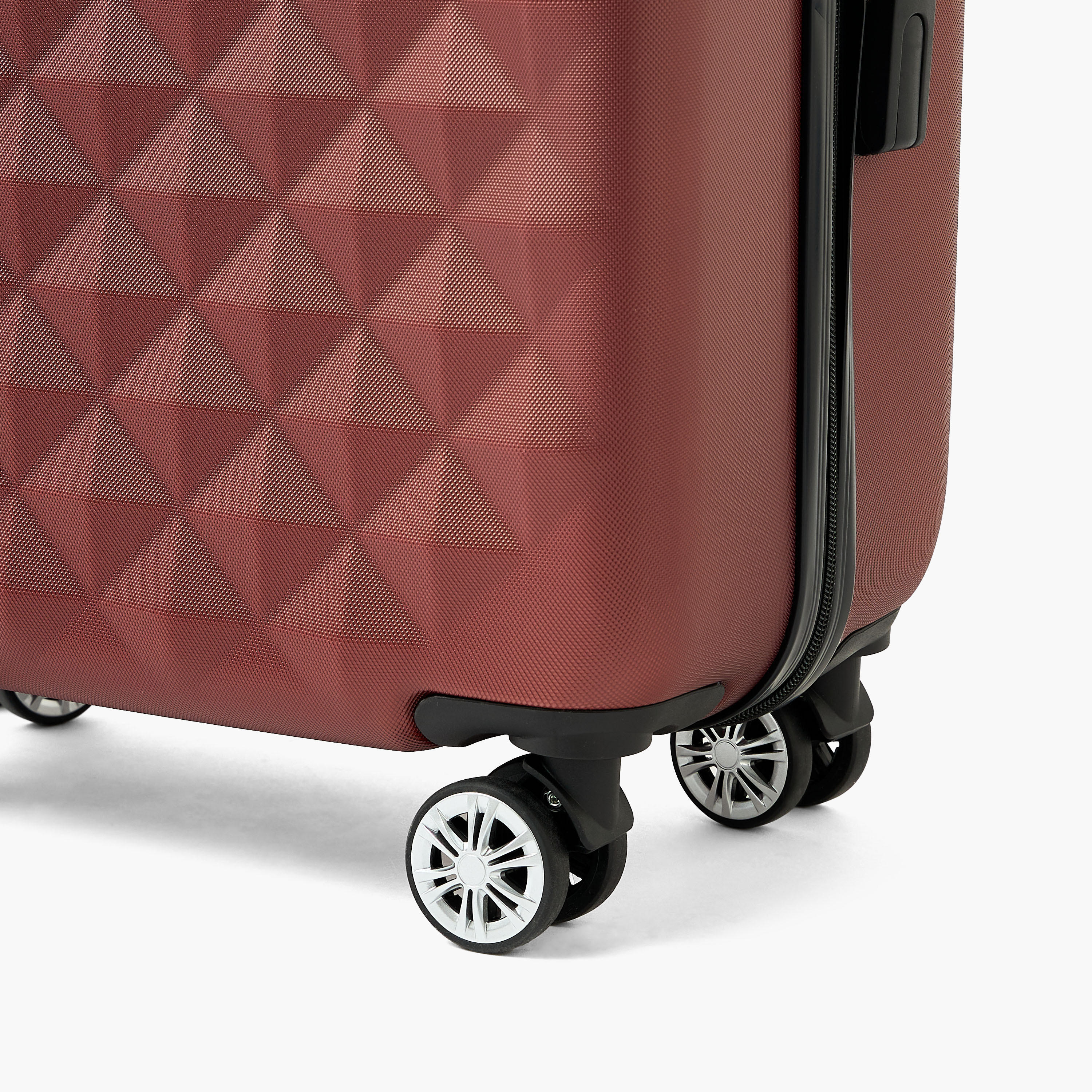 WAVE Textured Hardcase Luggage Trolley with Retractable Handle - 20 inches Cabin Bag-travel-luggagesandbags-luggage-image-7