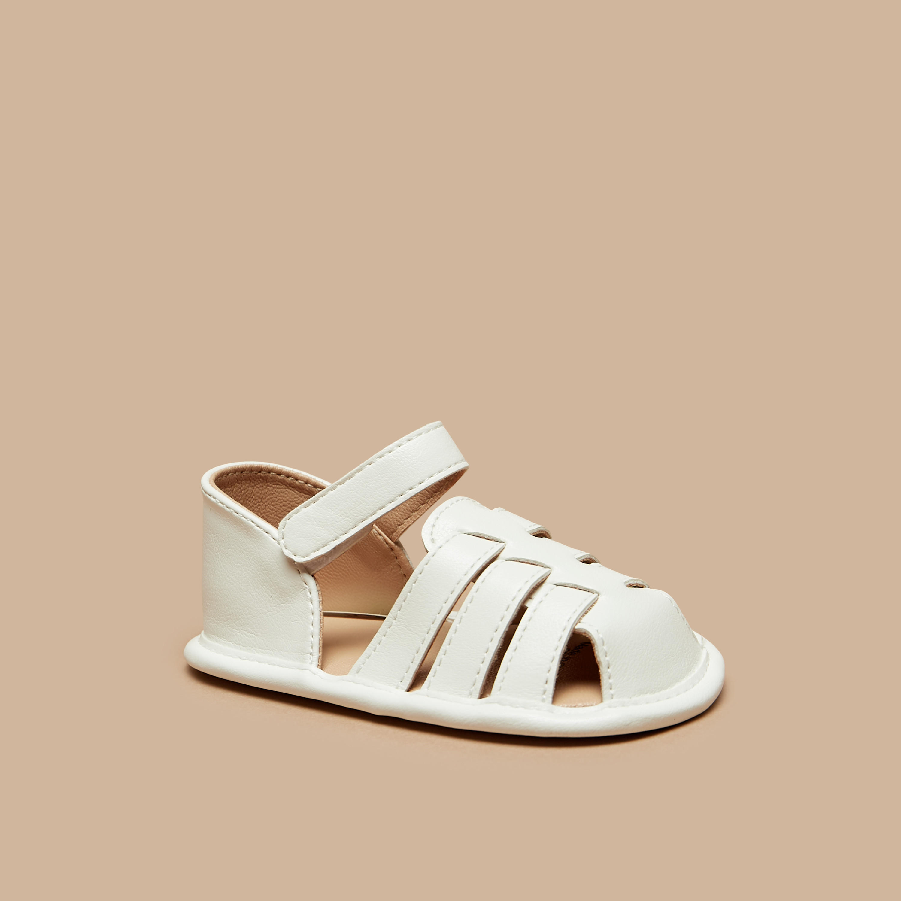 بوت سادة بشريط إغلاق لاصق من بيرفيت-baby-boys-shoes-booties-image-1
