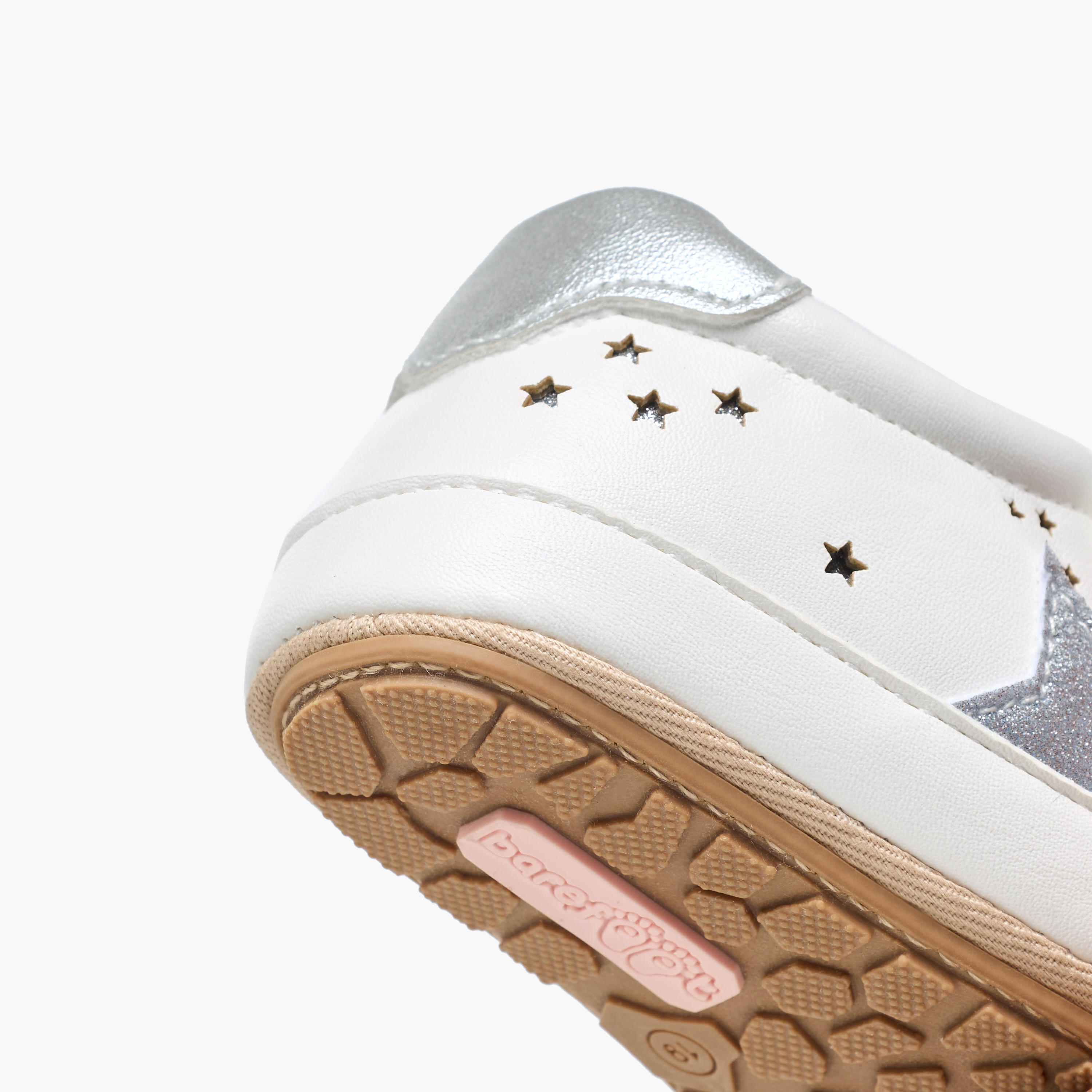 Barefeet Booties with Hook & Loop Closure, Star Embellishment-baby-girls-shoes-booties-image-5