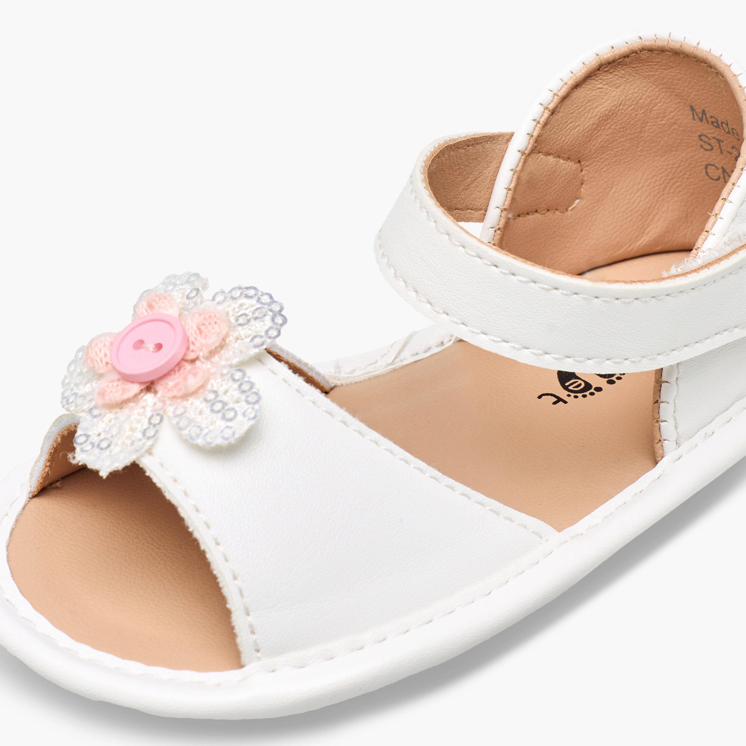 Barefeet Booties with Hook & Loop Closure-baby-girls-shoes-booties-image-4