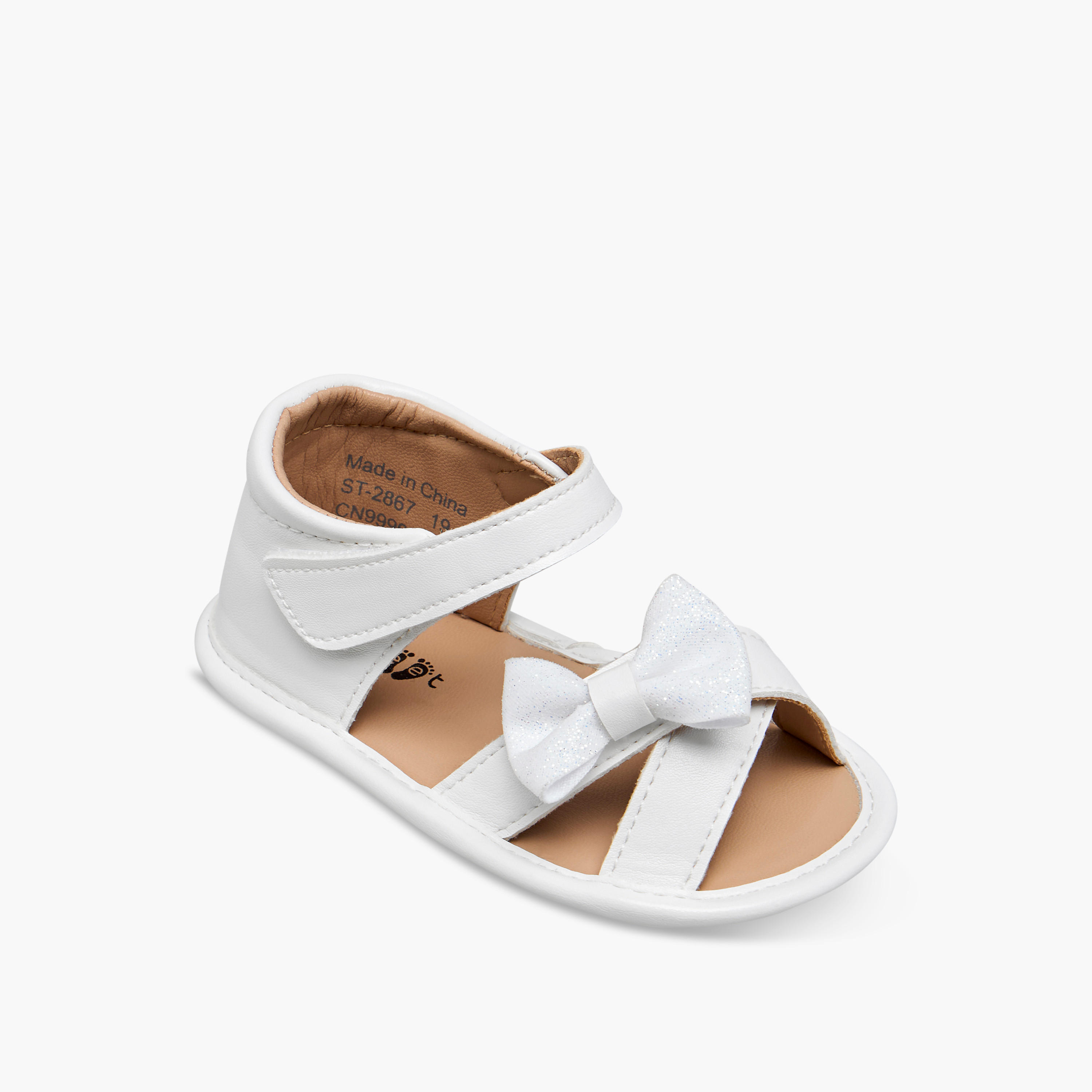 Barefeet Booties with Bow Accent-baby-girls-shoes-booties-image-2